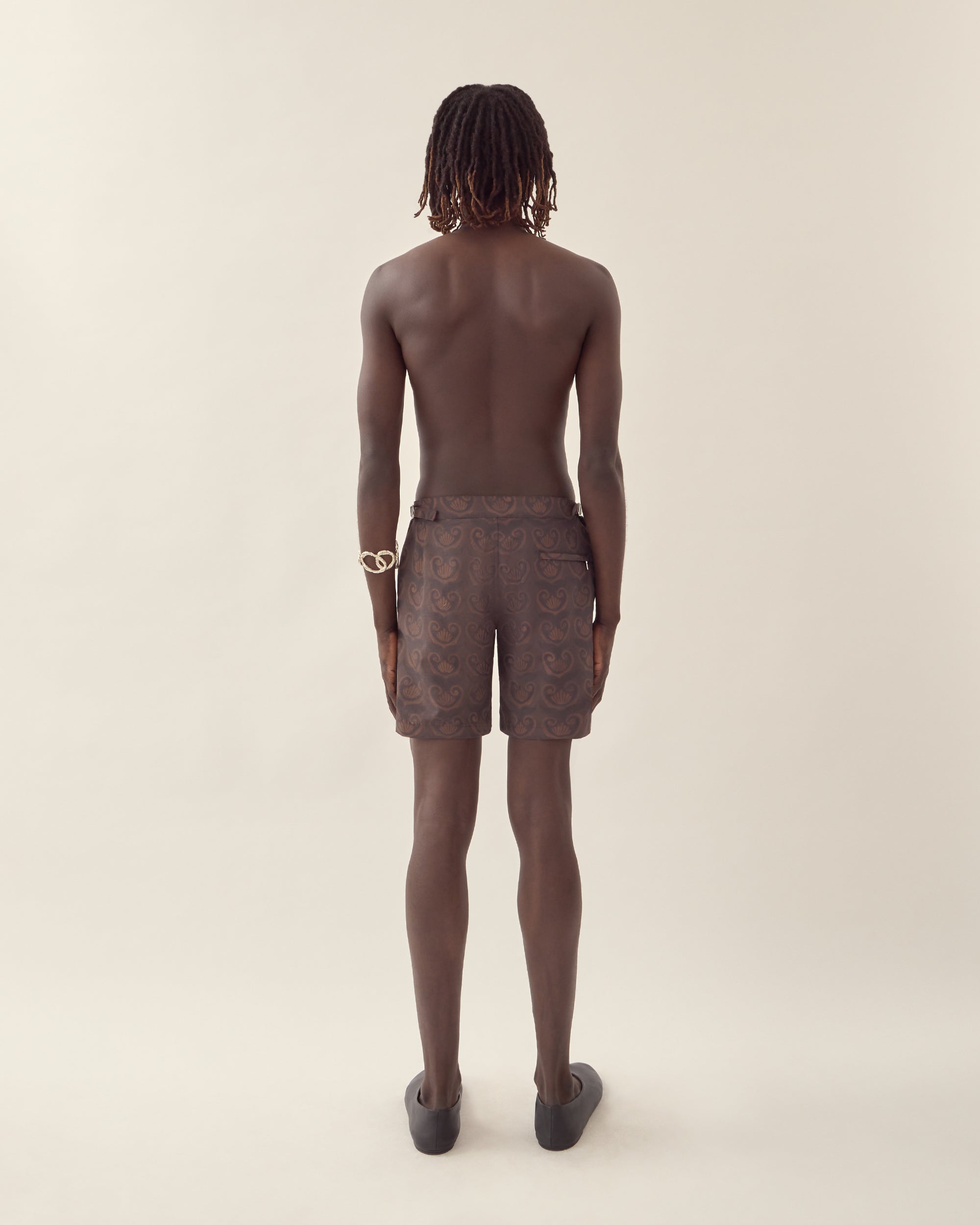 Painted Shell Print Tailored Swim Short