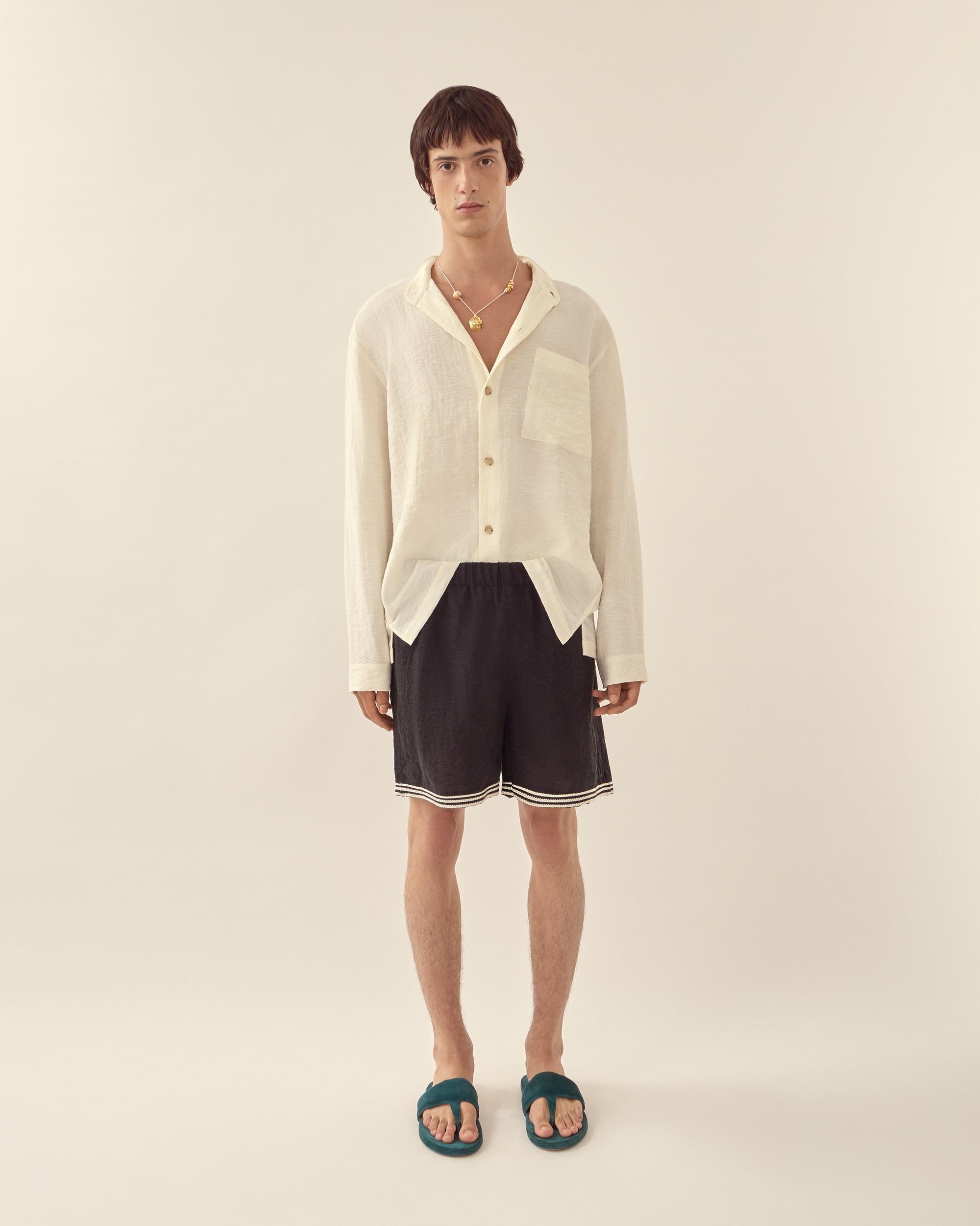 Rope Embroidery Short