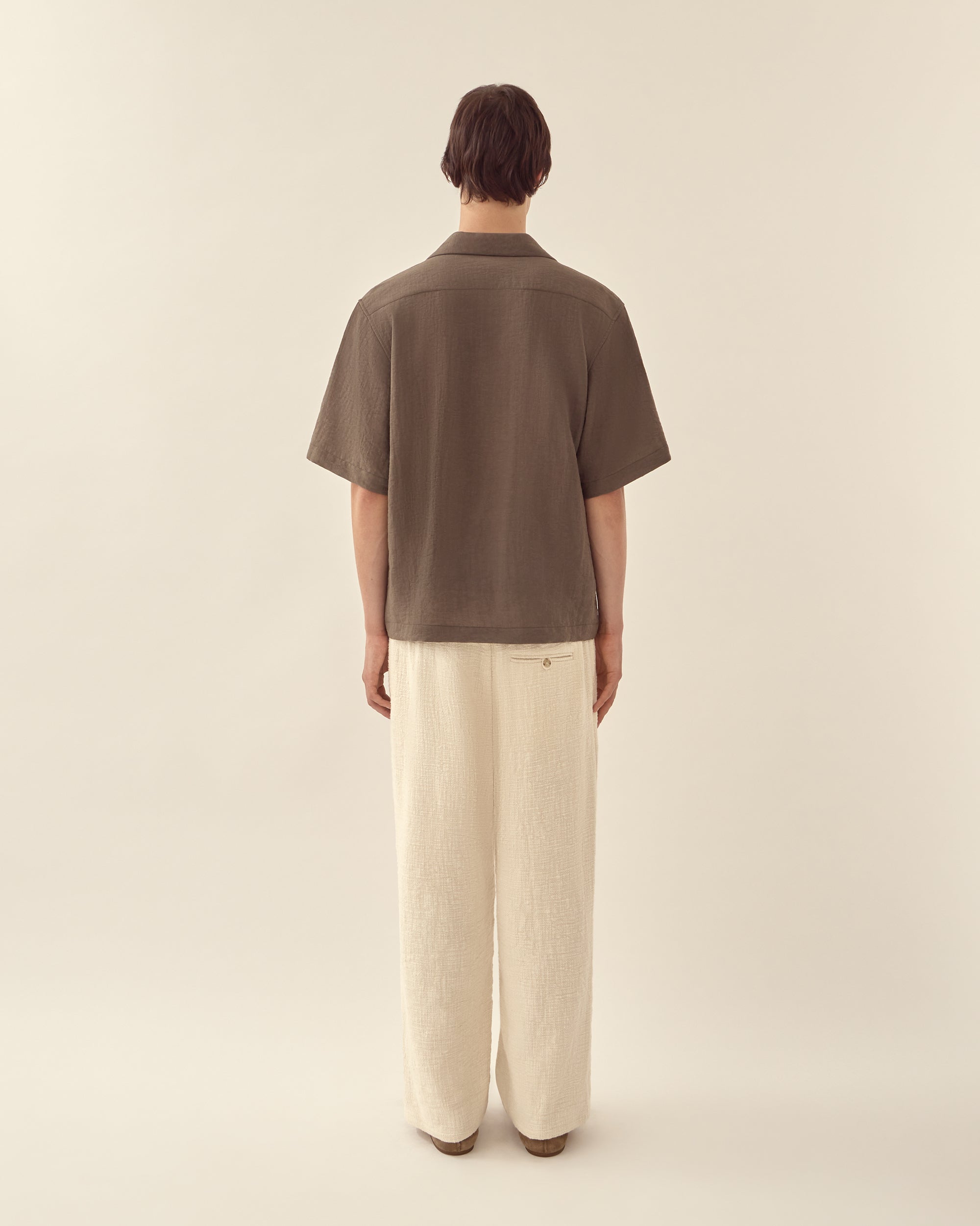 Textured Cotton Trouser
