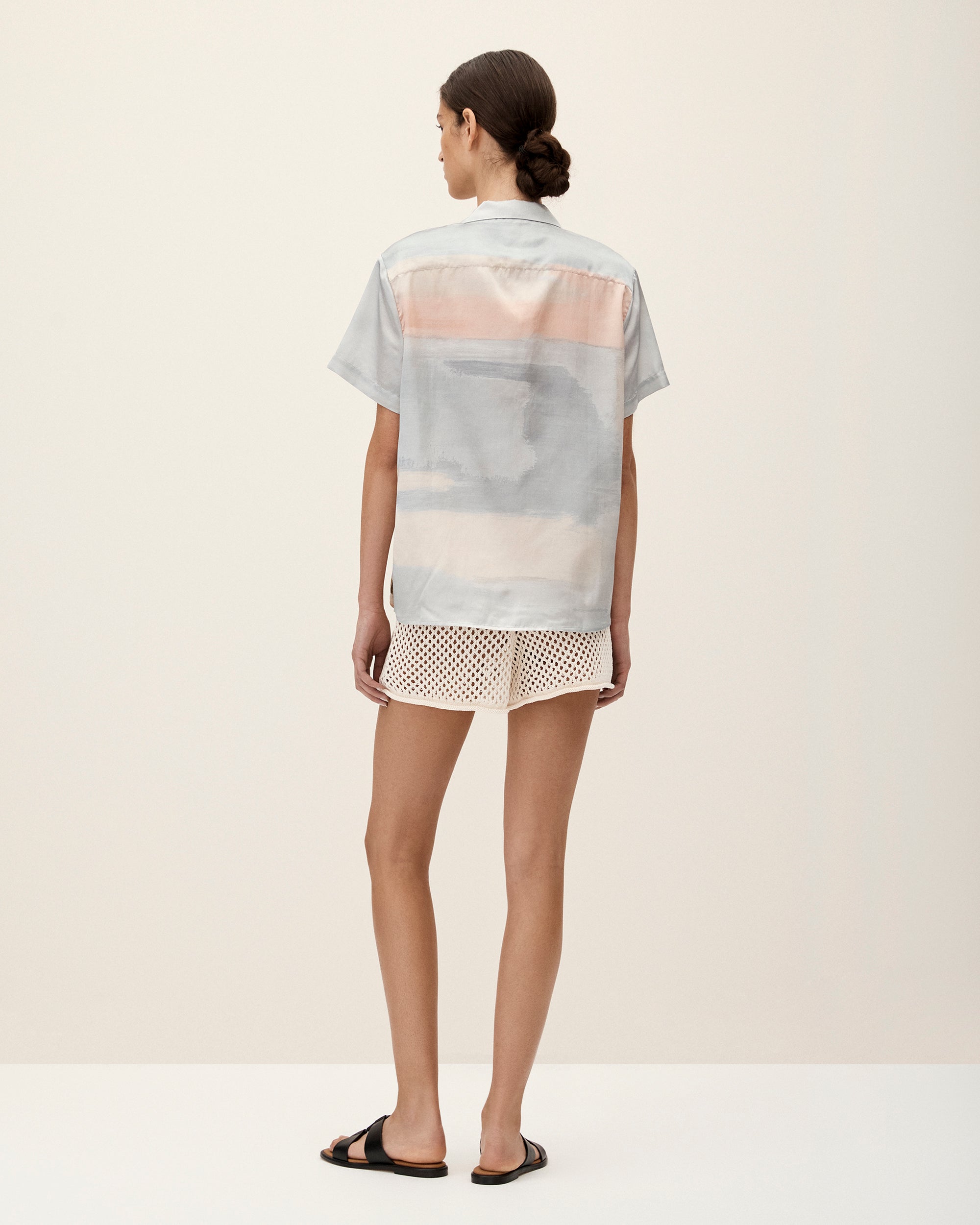 COMMAS RESORT 2024 Morning Bath Camp Collar Shirt