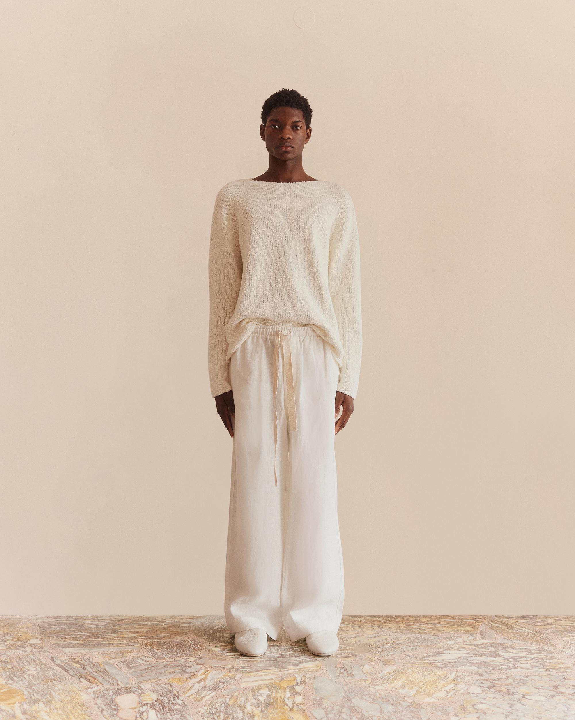 Wide Leg Linen Trousers