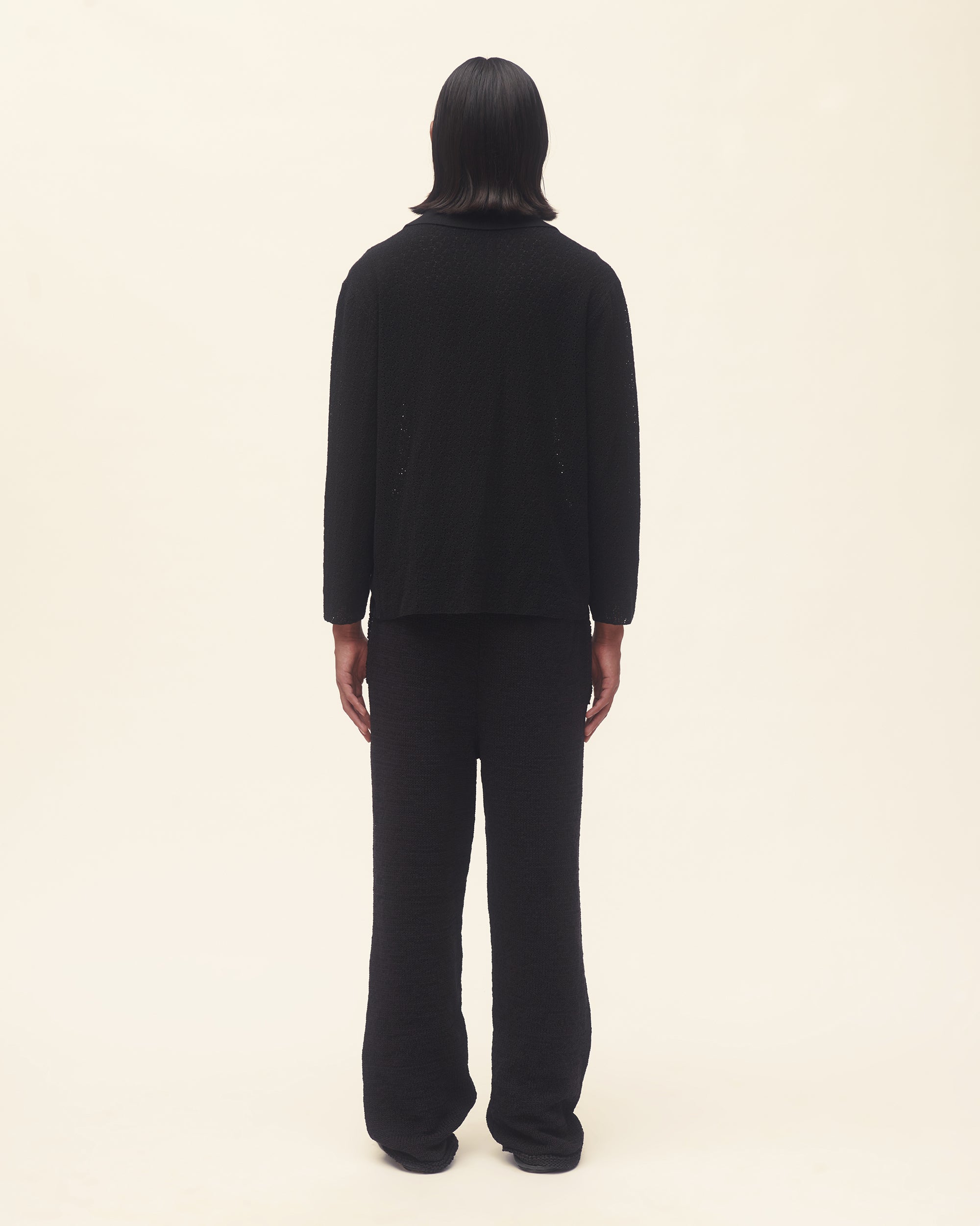 Long Sleeve Button Through Knit