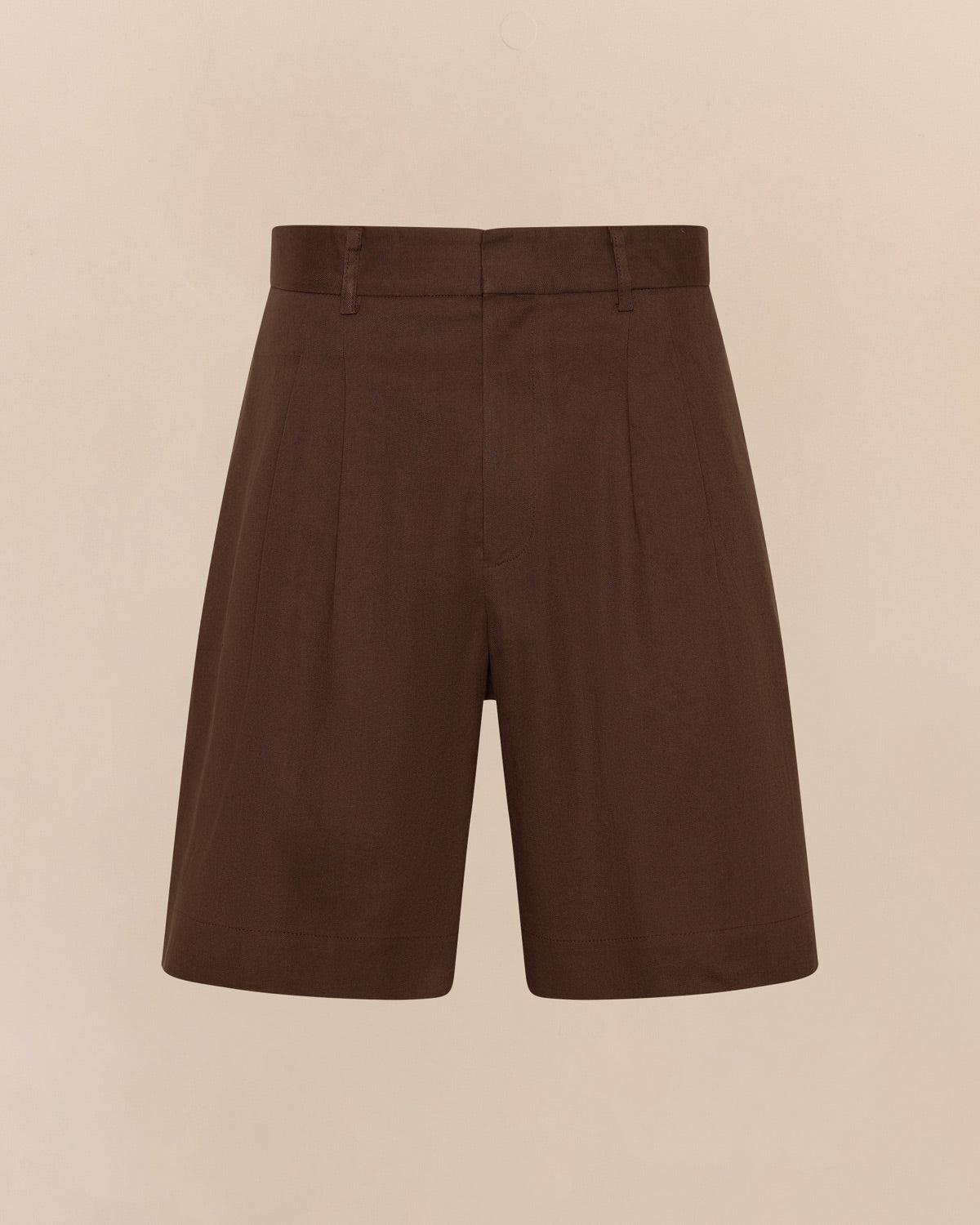 Classic Tailored Shorts Chocolate - COMMAS