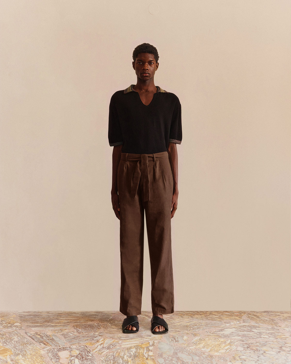 Tailored Trousers Chocolate - COMMAS