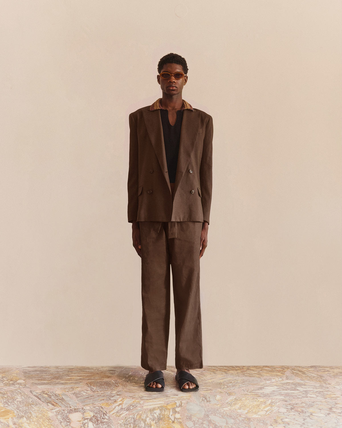 Tailored Trousers Chocolate - COMMAS