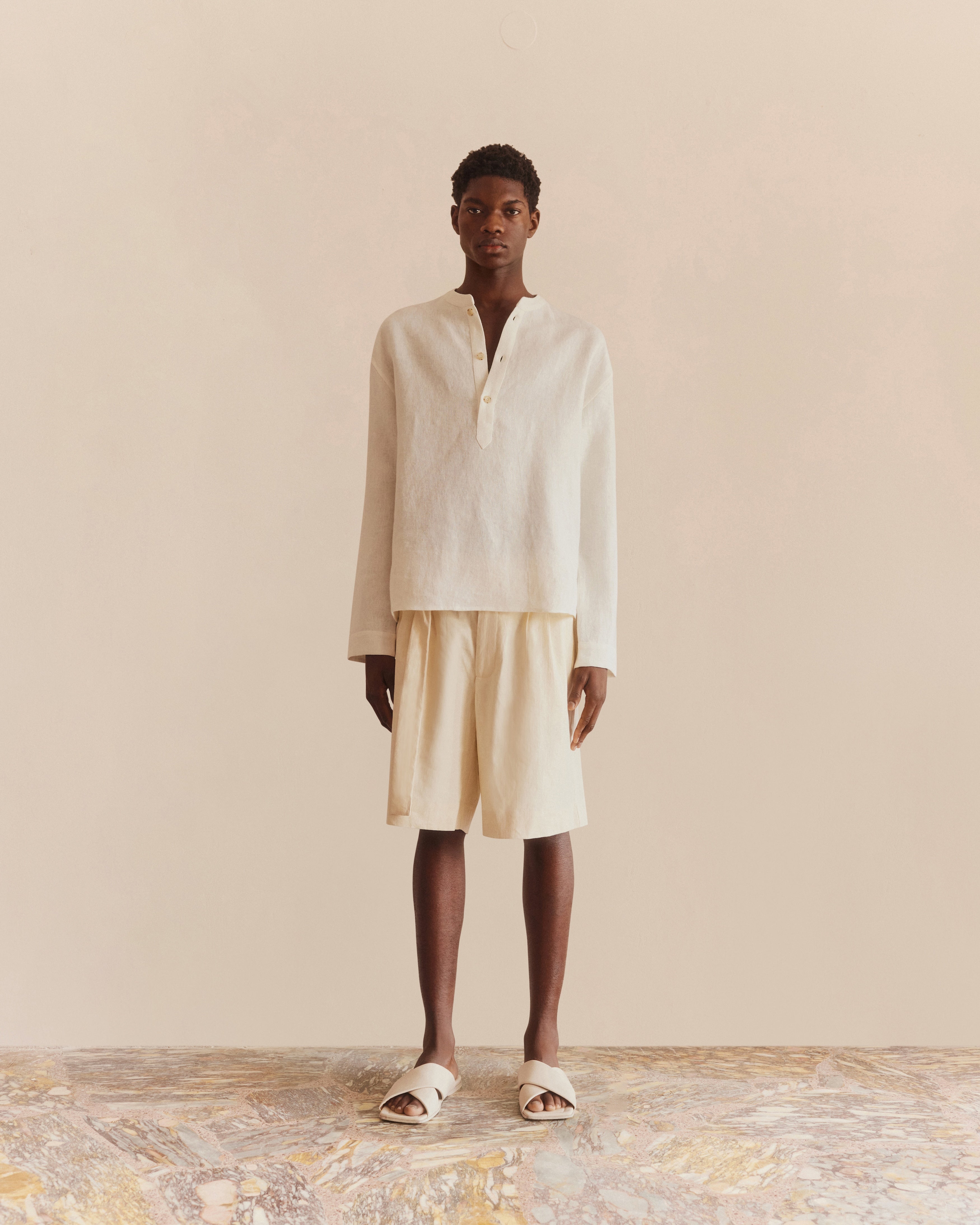 Linen Popover Shirt - COMMAS