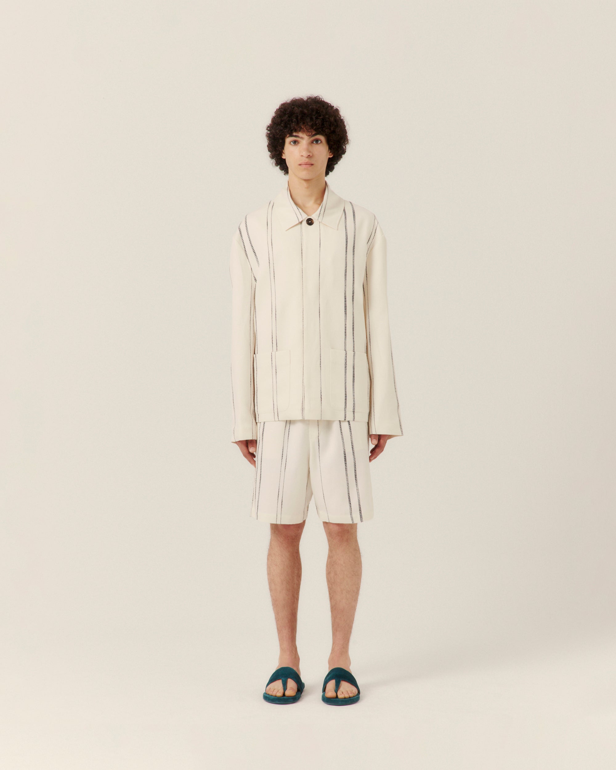 Woven Stripe Resort Jacket