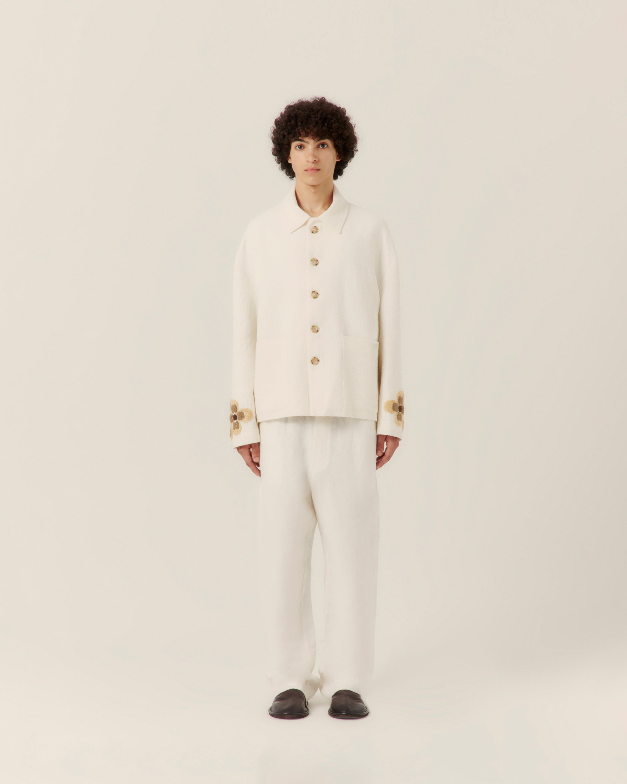 Floral Boucle Embroidered Jacket