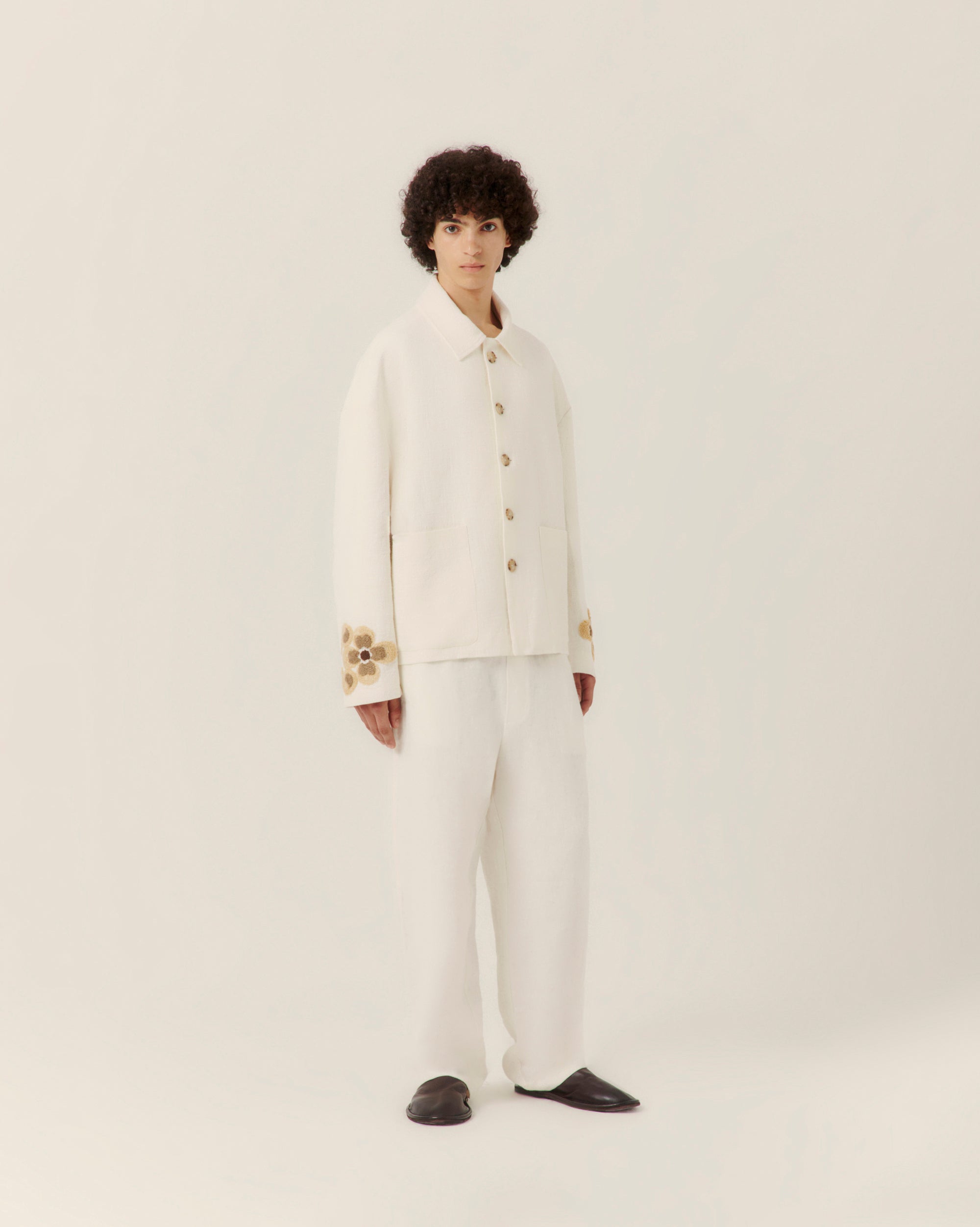 Floral Boucle Embroidered Jacket