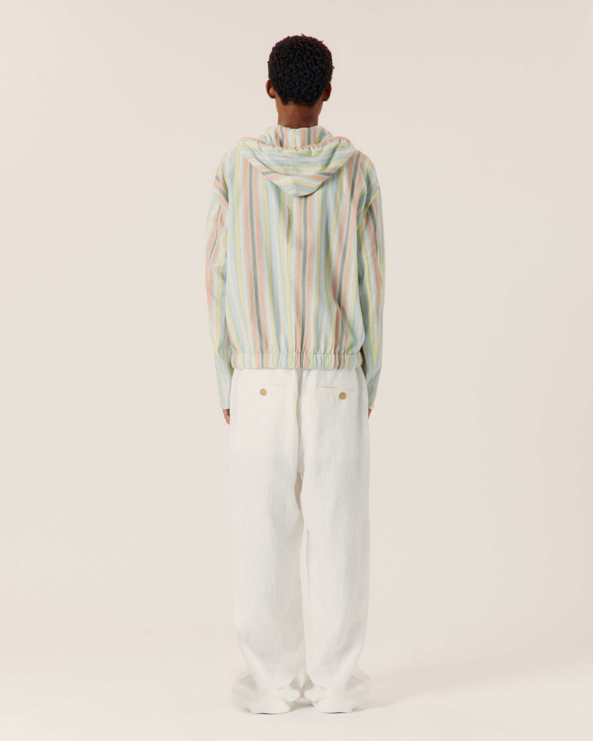 Wide Leg Linen Trousers - COMMAS