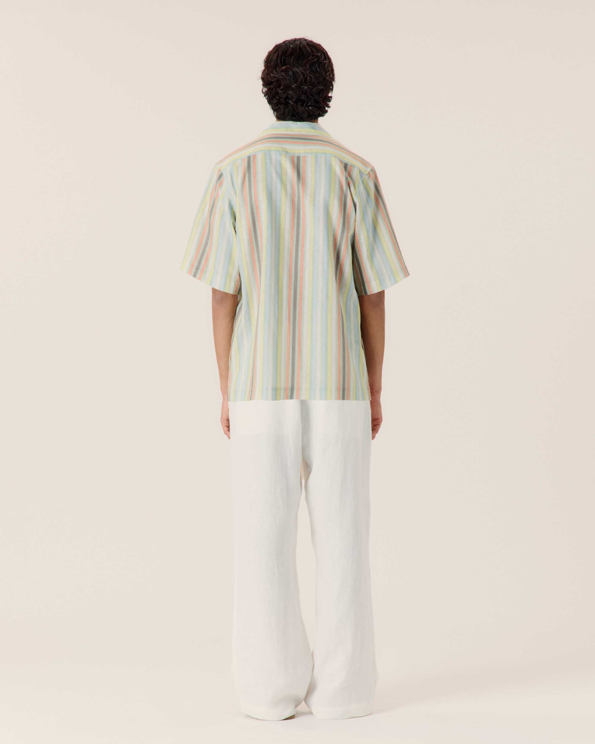 Wide Leg Linen Trousers - COMMAS