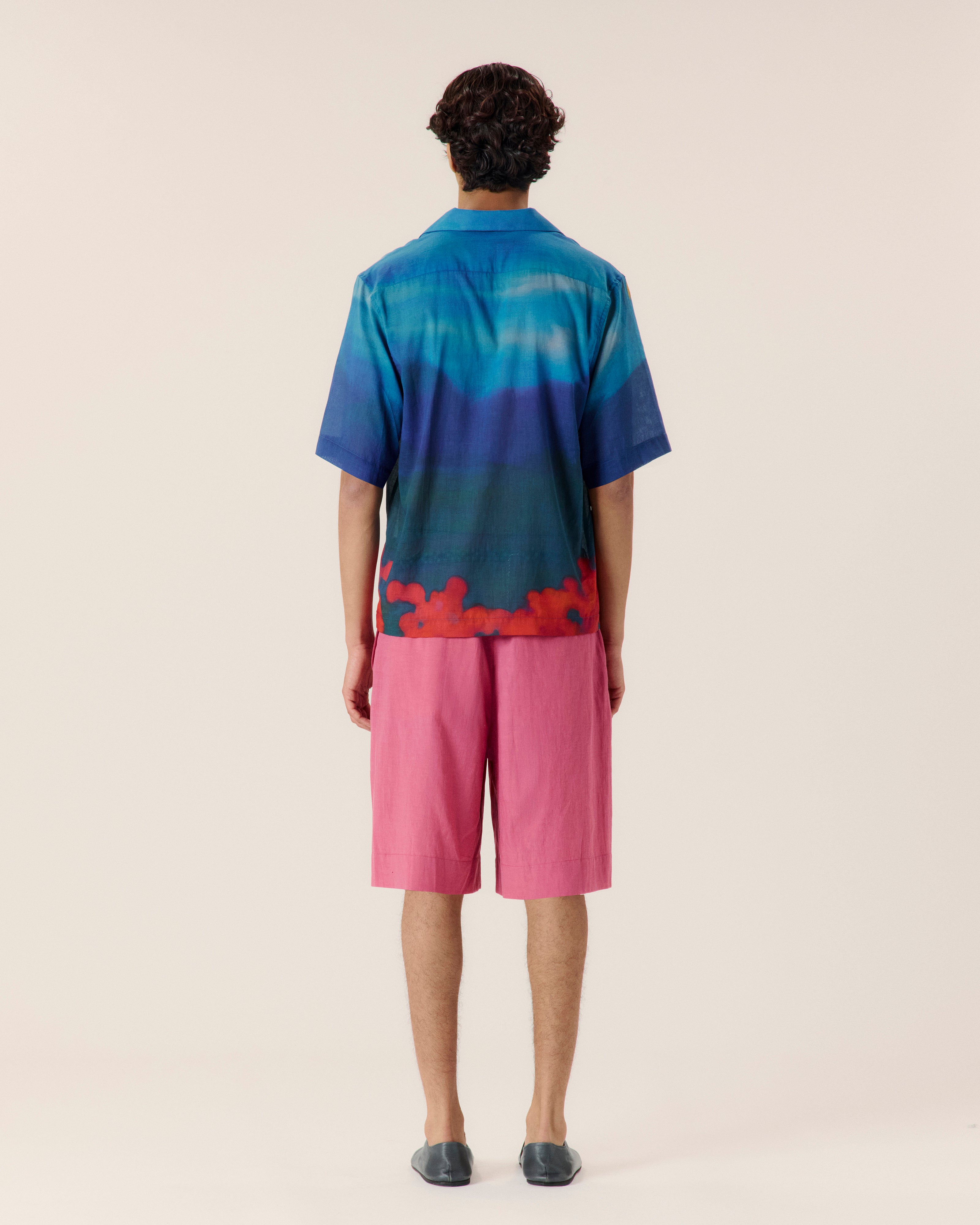 Midnight Horizon Camp Collar Shirt - COMMAS