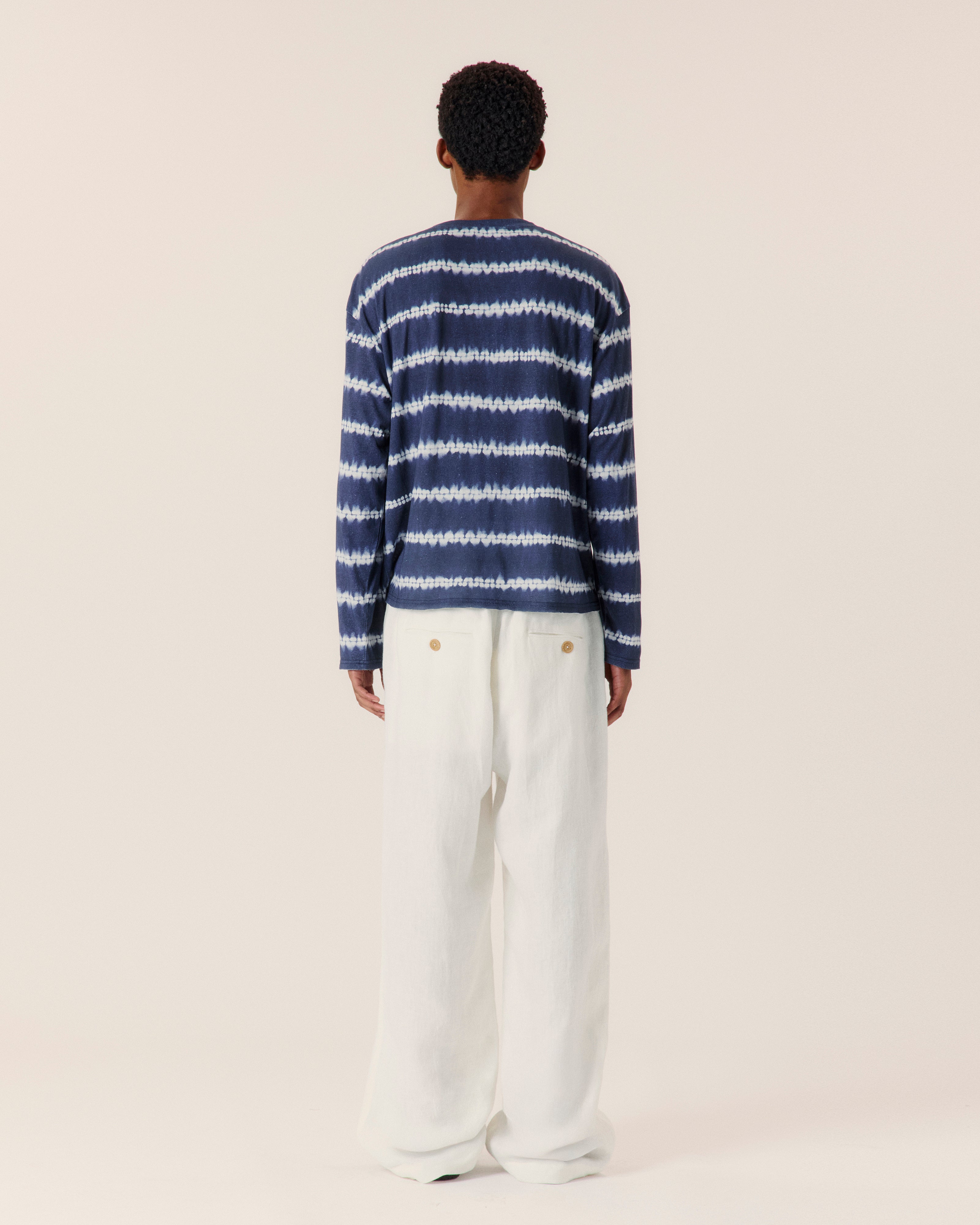 Shibori Stripe Tee - COMMAS