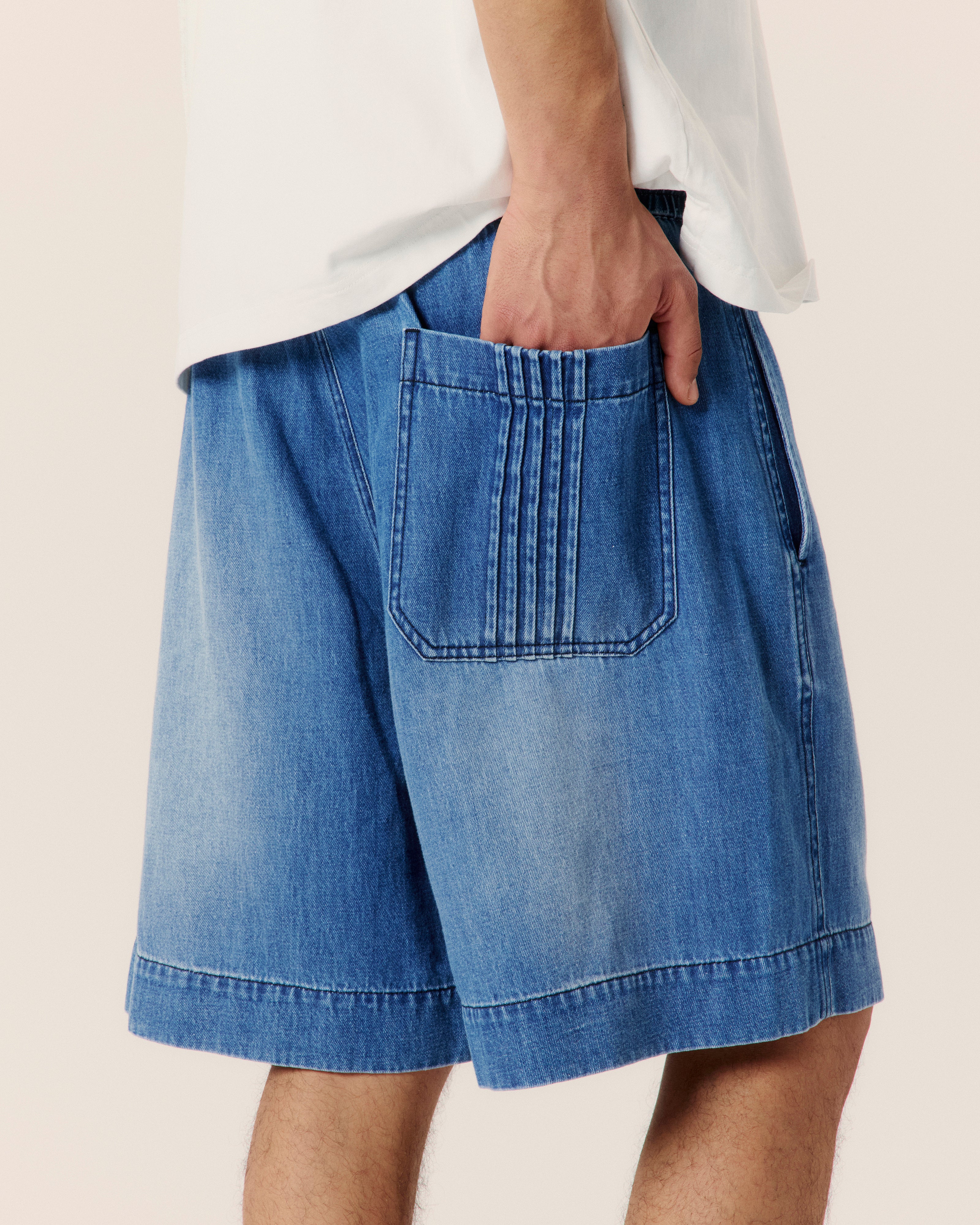 Cotton Hemp Denim Short - COMMAS