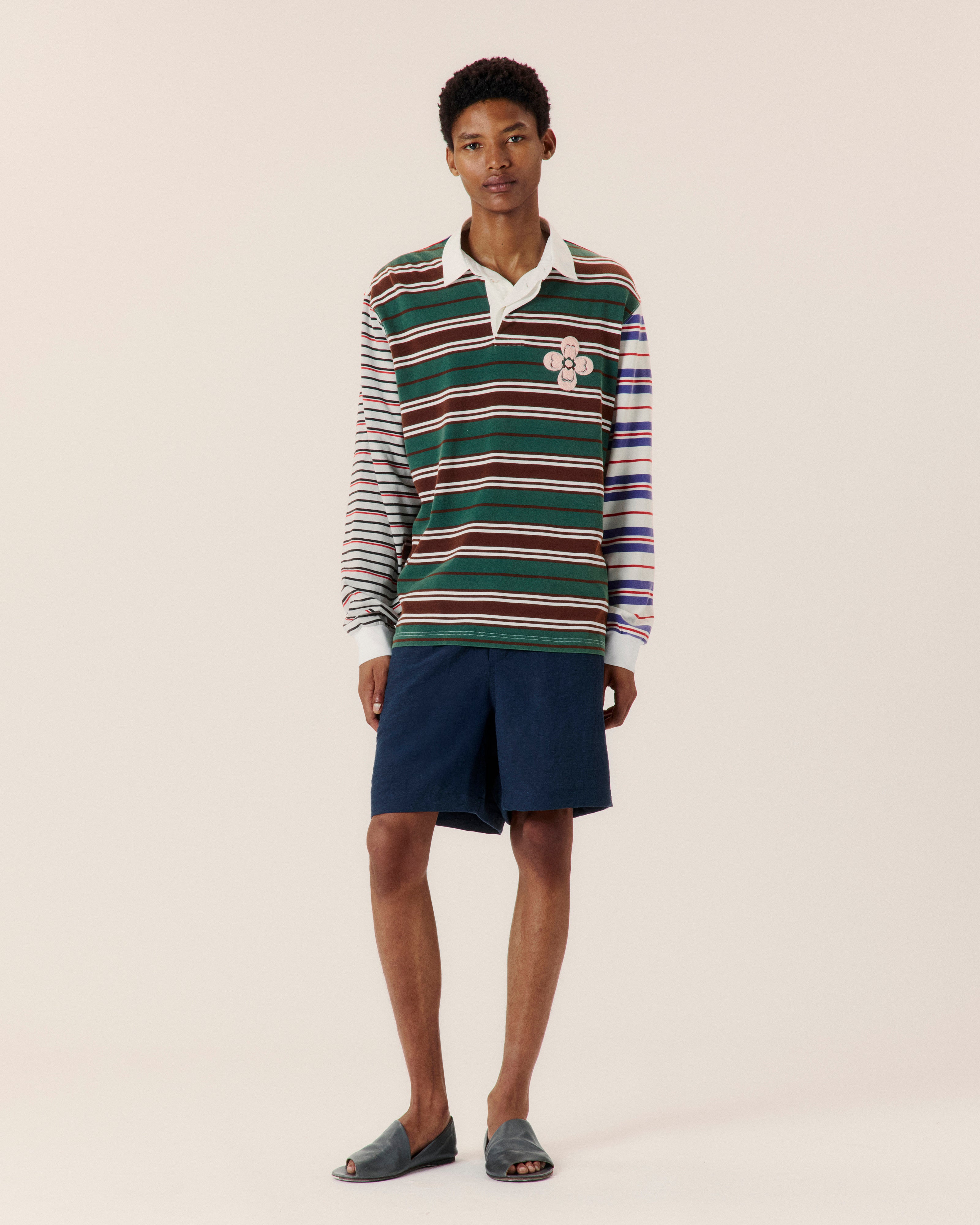 Embroidered Rugby Polo - COMMAS