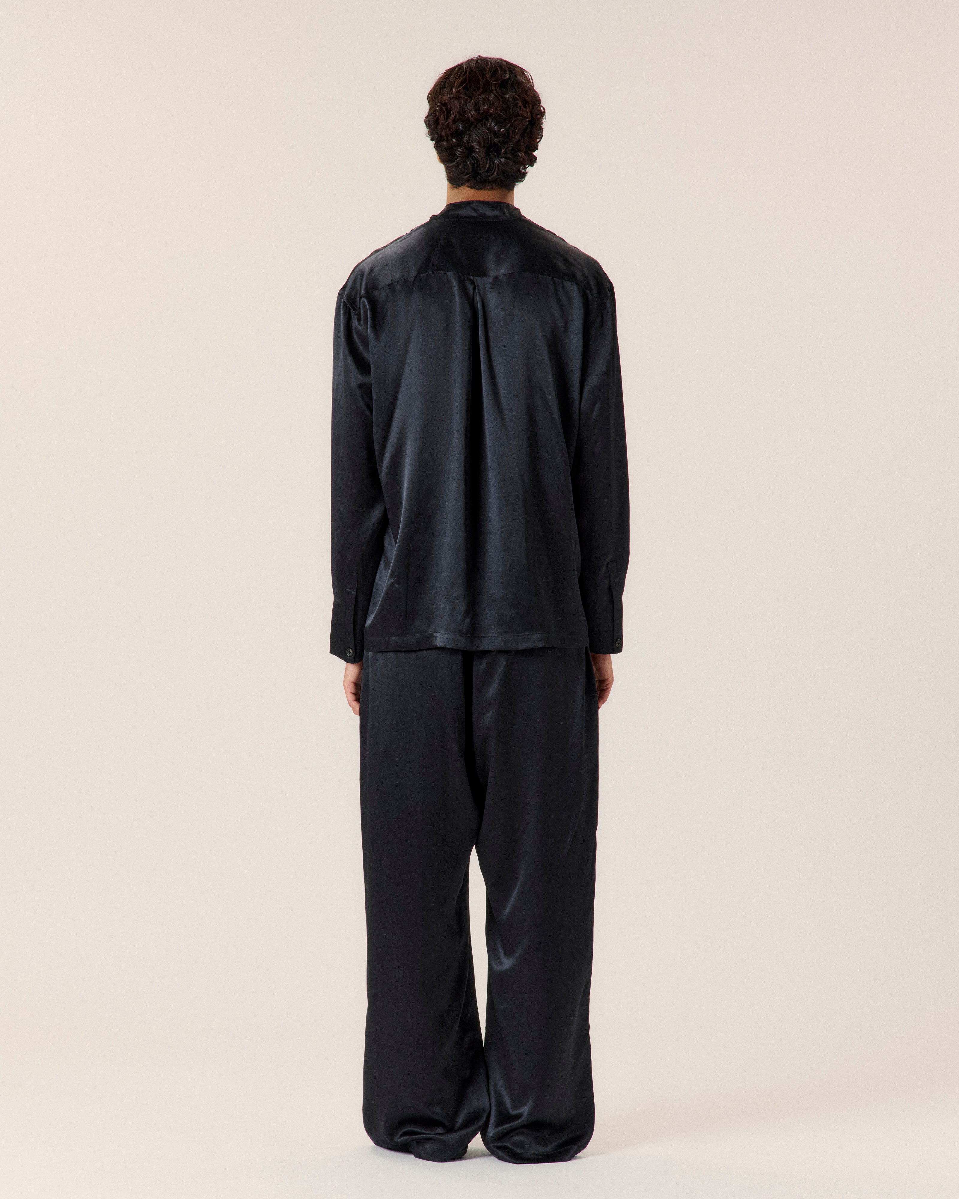 Pleated Silk Shirt - COMMAS