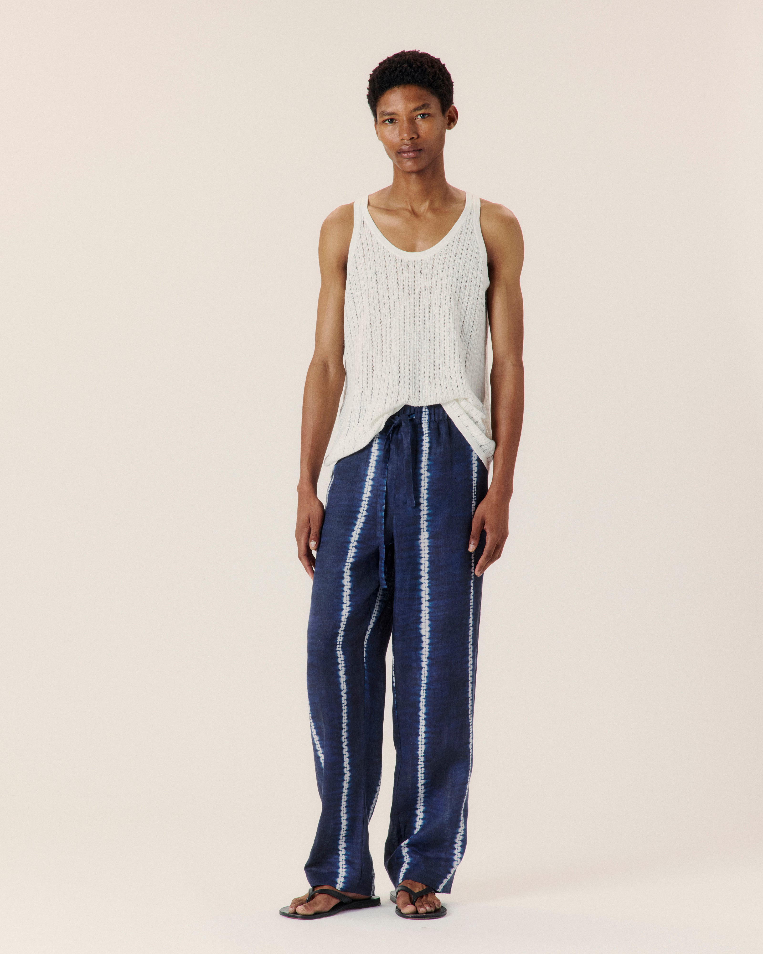 Shibori Stripe Trouser - COMMAS