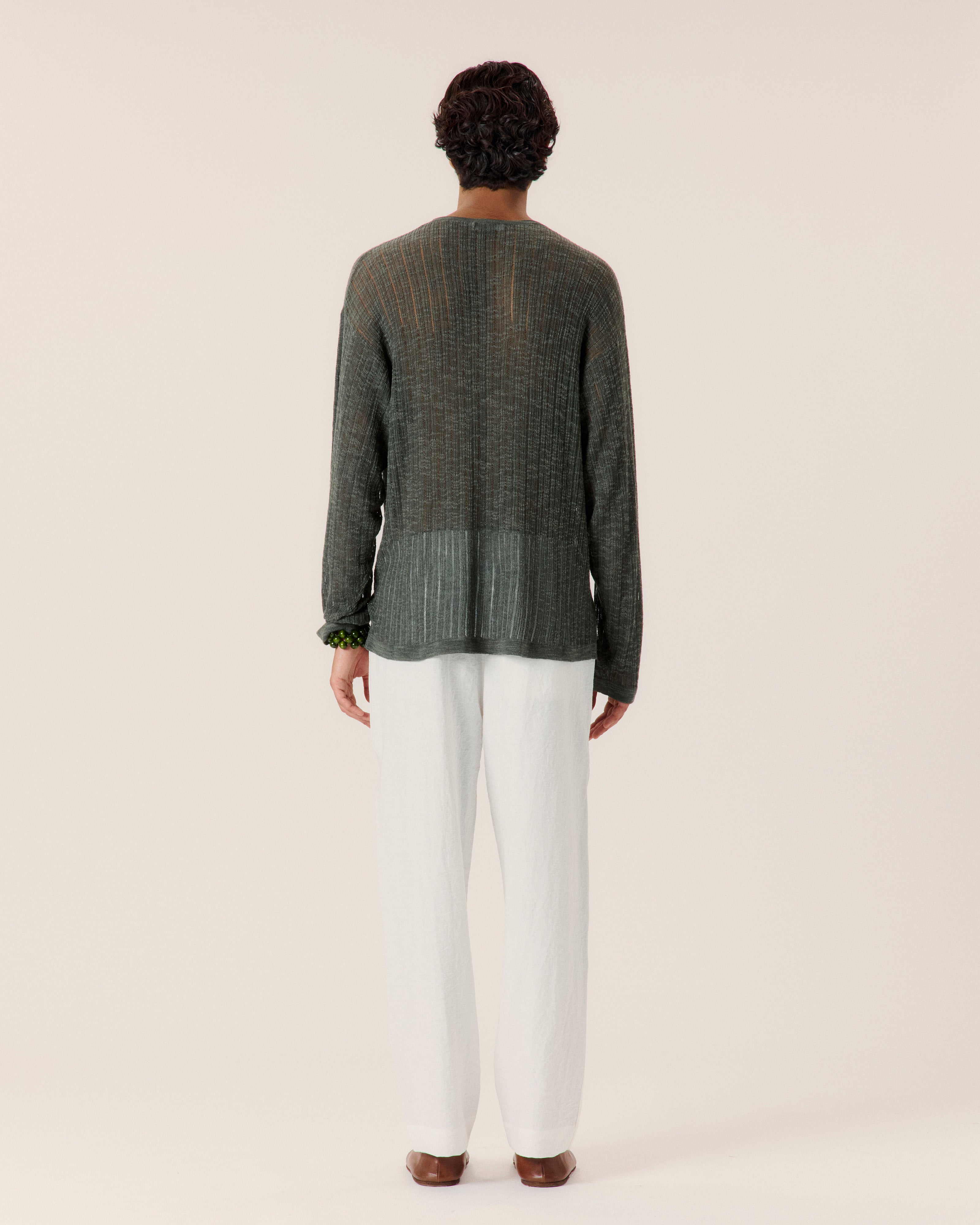 Pointelle Knit Sweater - COMMAS