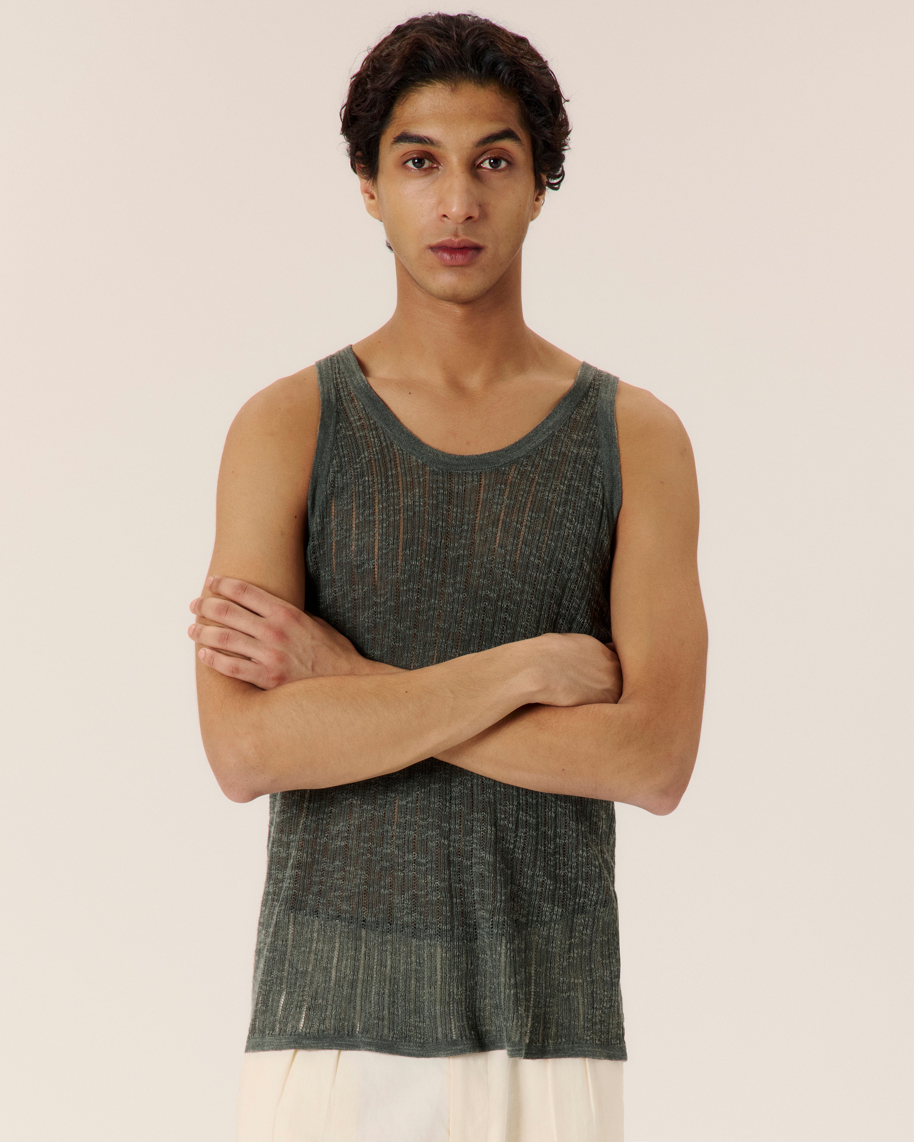 Pointelle Knit Tank - COMMAS