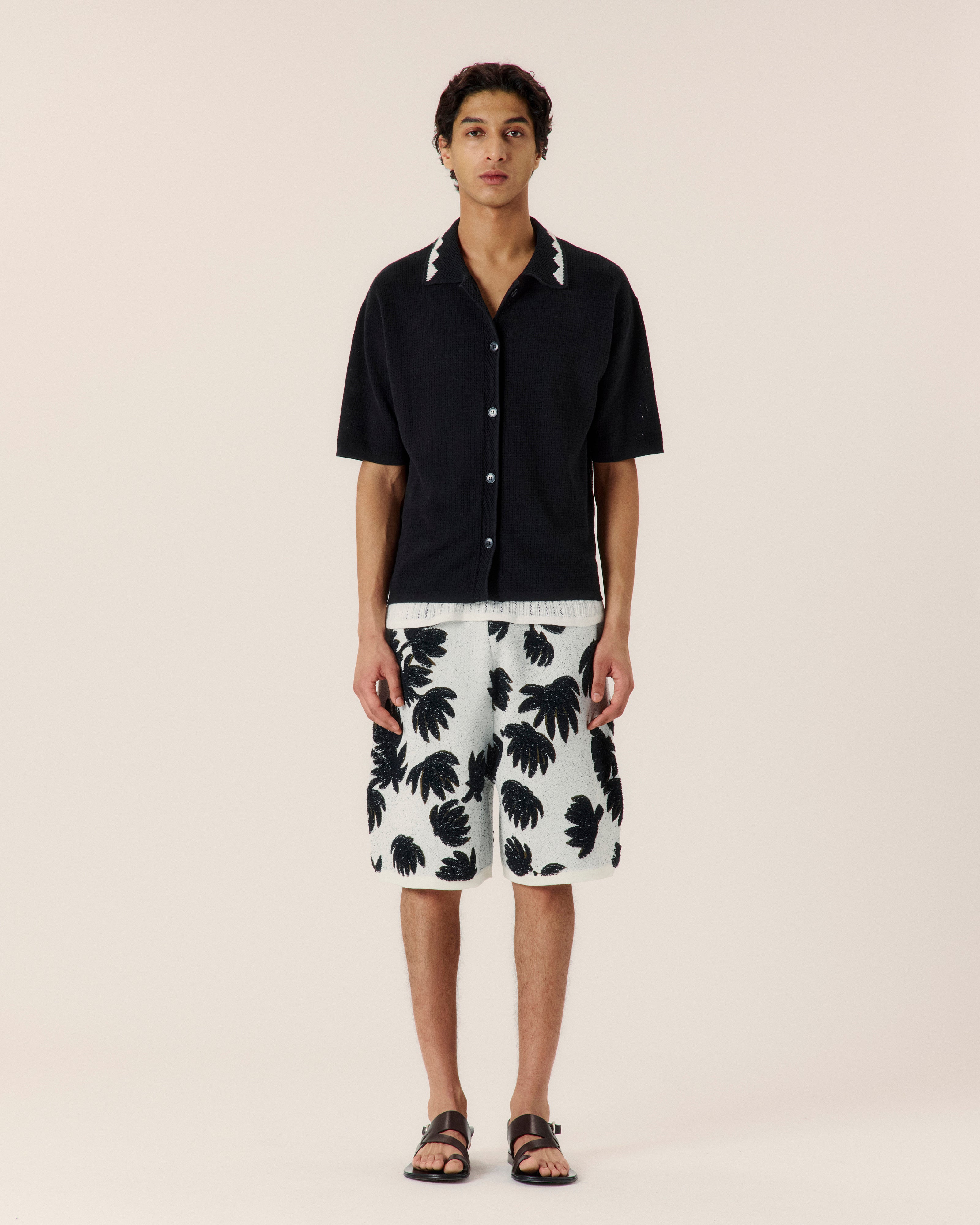Palm Jacquard Short - COMMAS