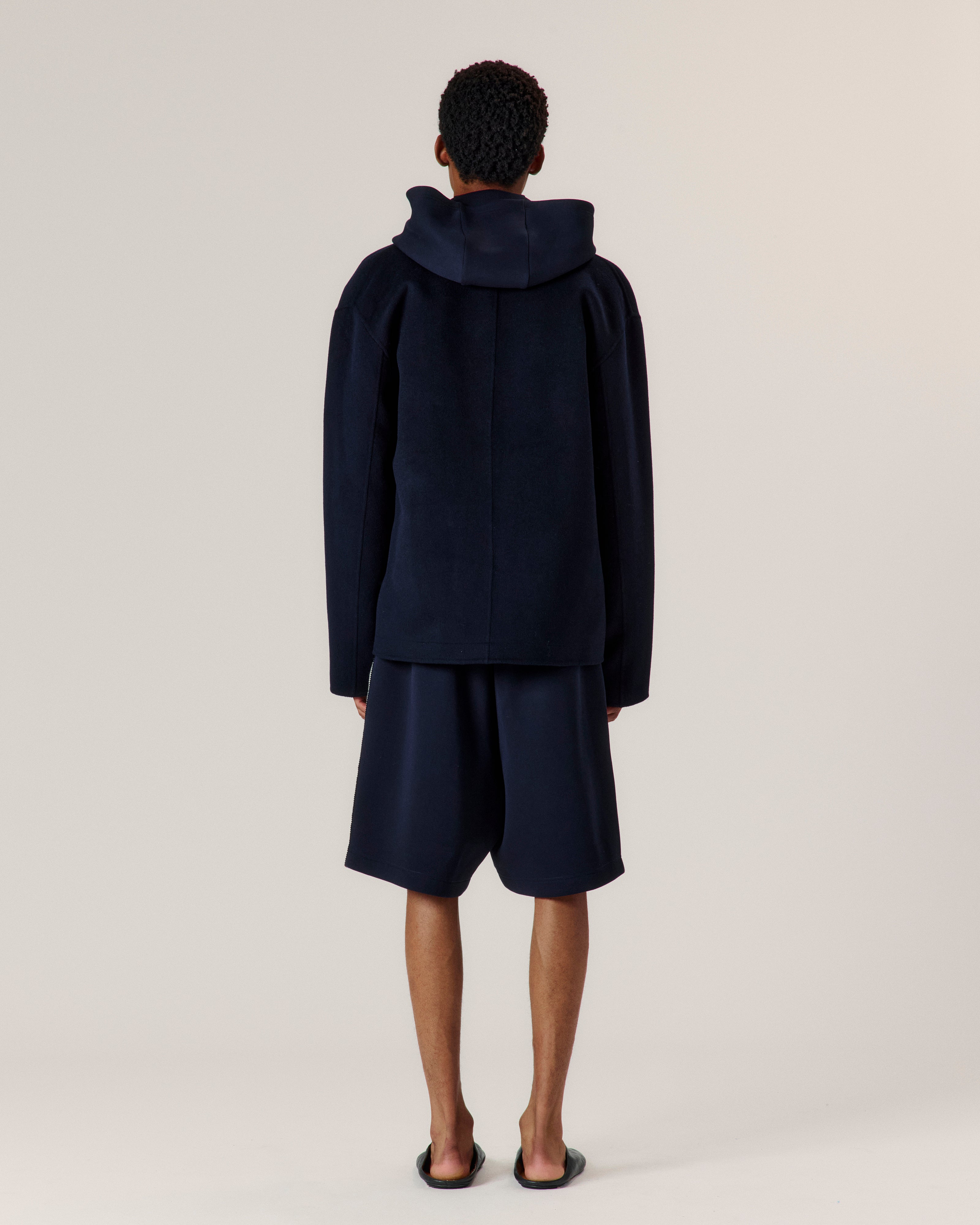 Double Faced Wool Embroidered Jacket - COMMAS