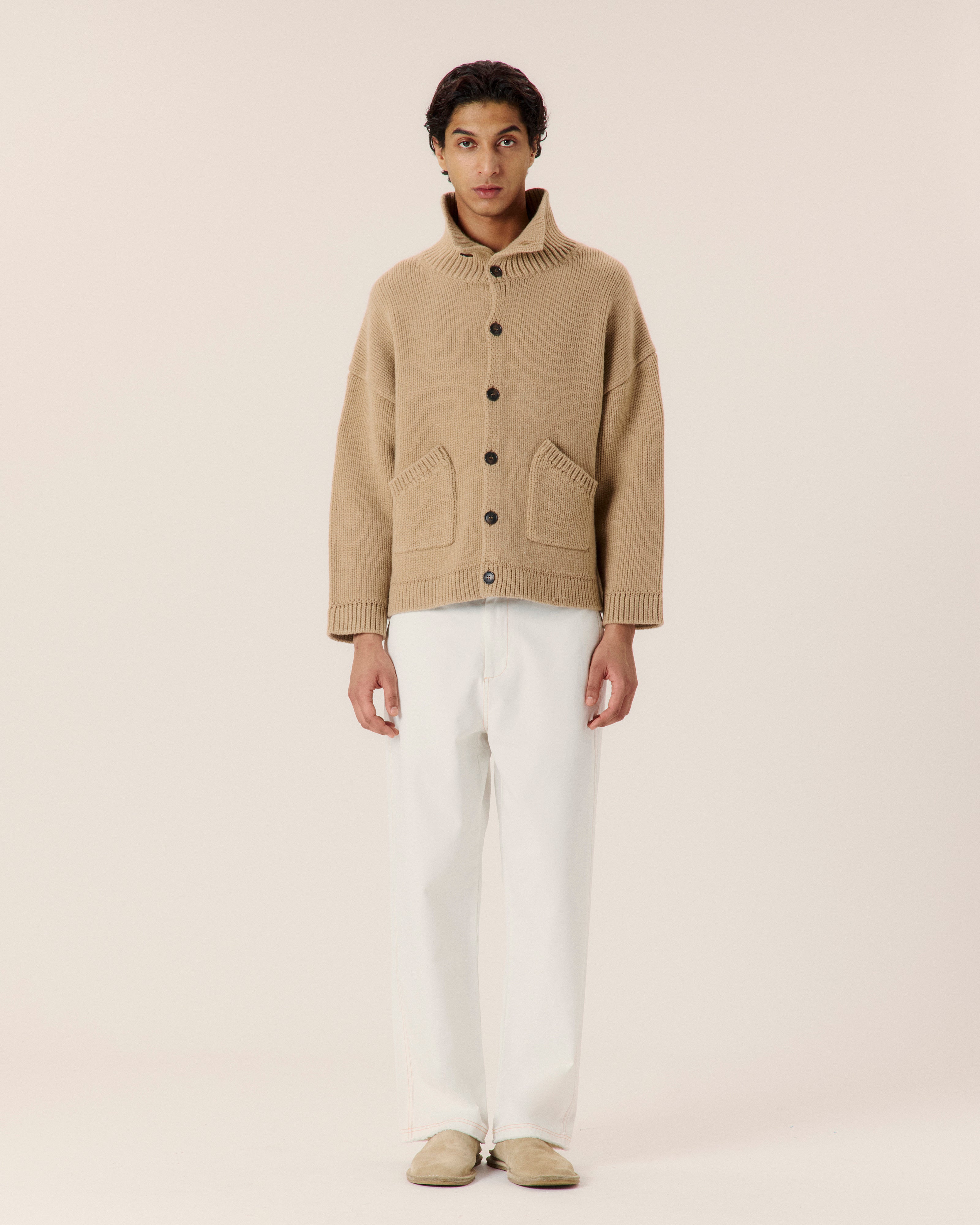 Fisherman Rib Cardigan - COMMAS