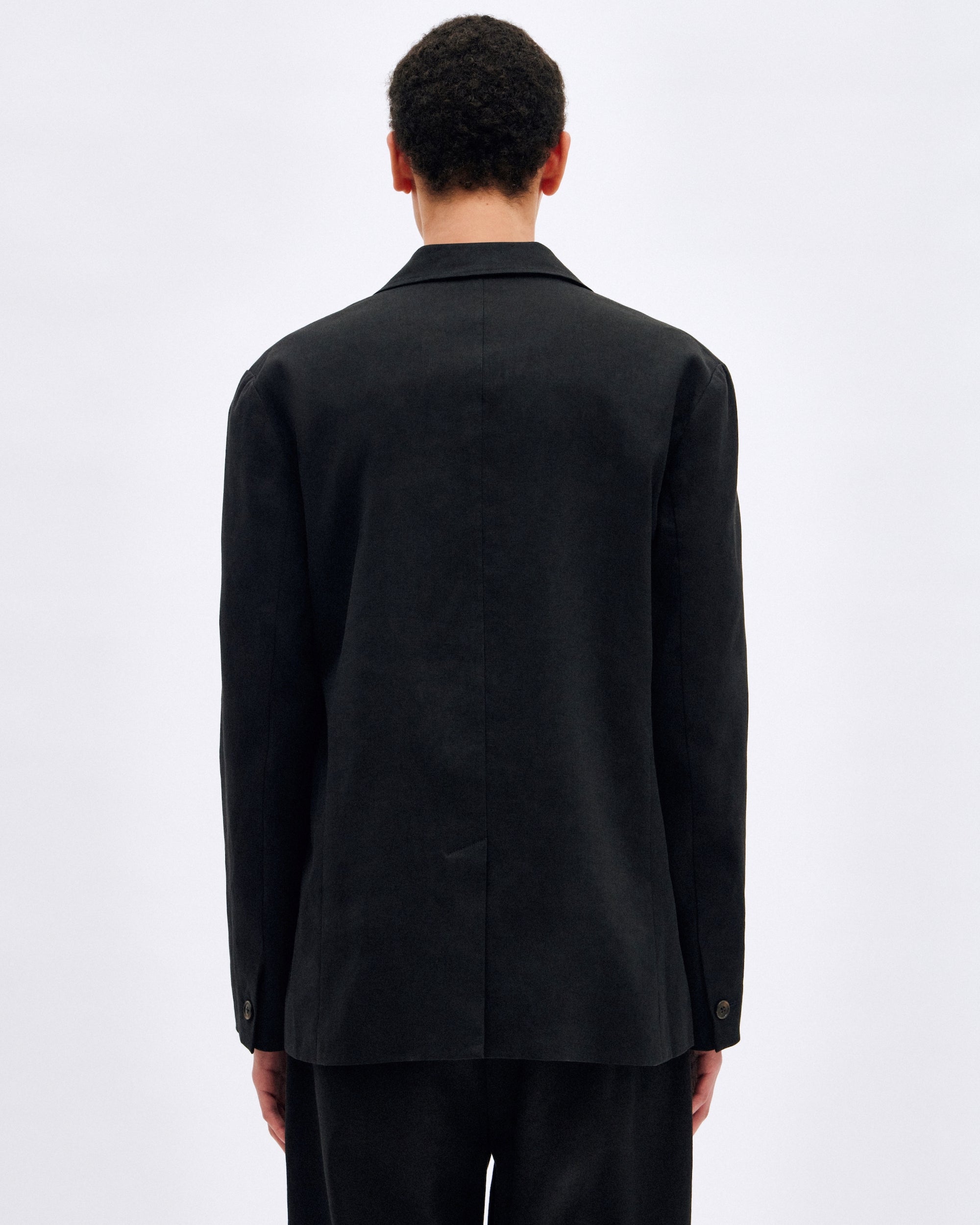 Black Single Breasted Jacket - COMMAS