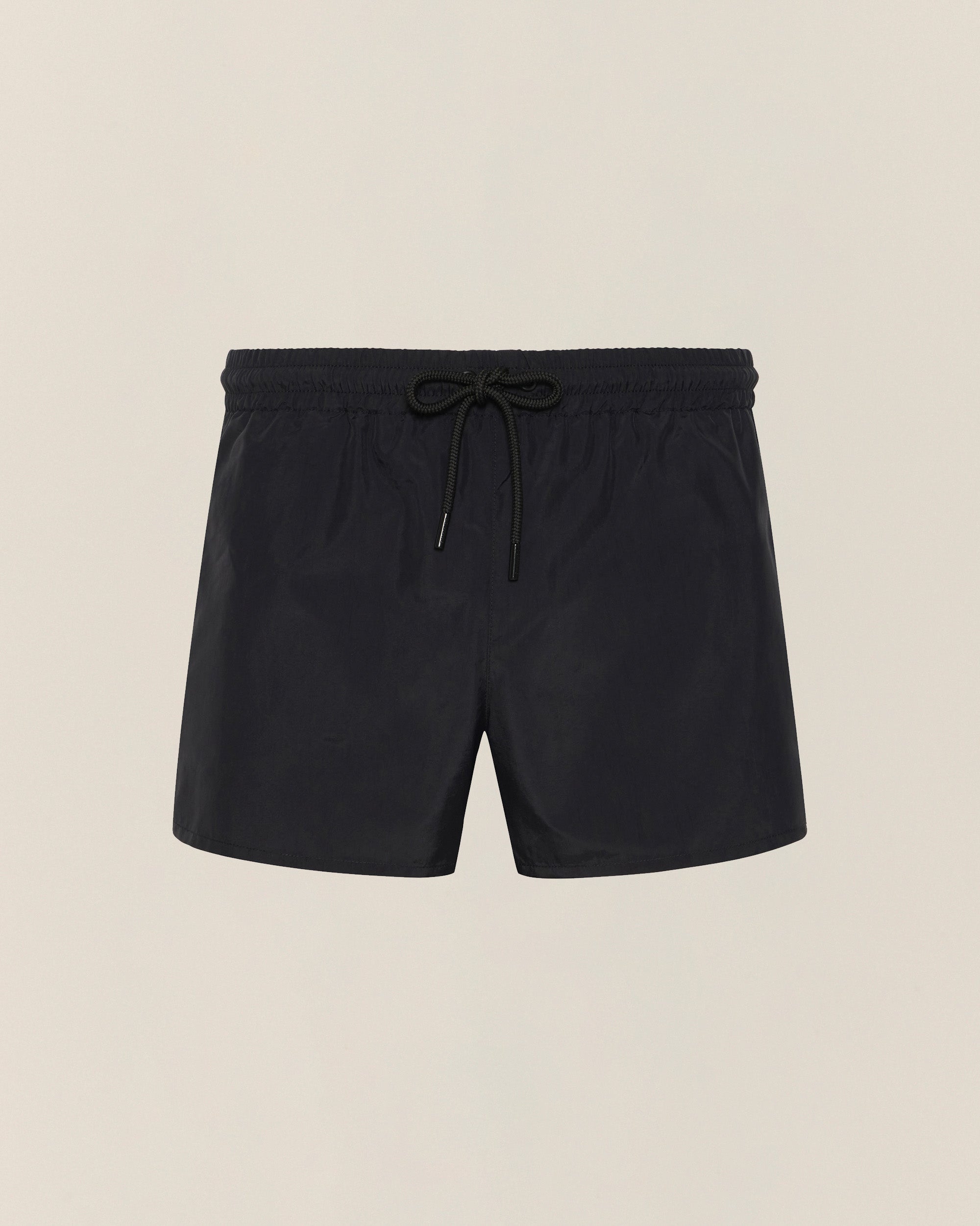 Black Short Length Swim Short - COMMAS
