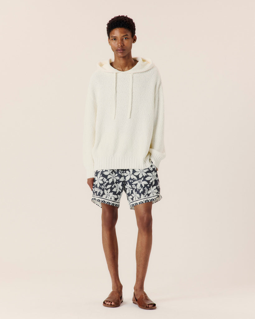 Relaxed Knit Hoodie - COMMAS