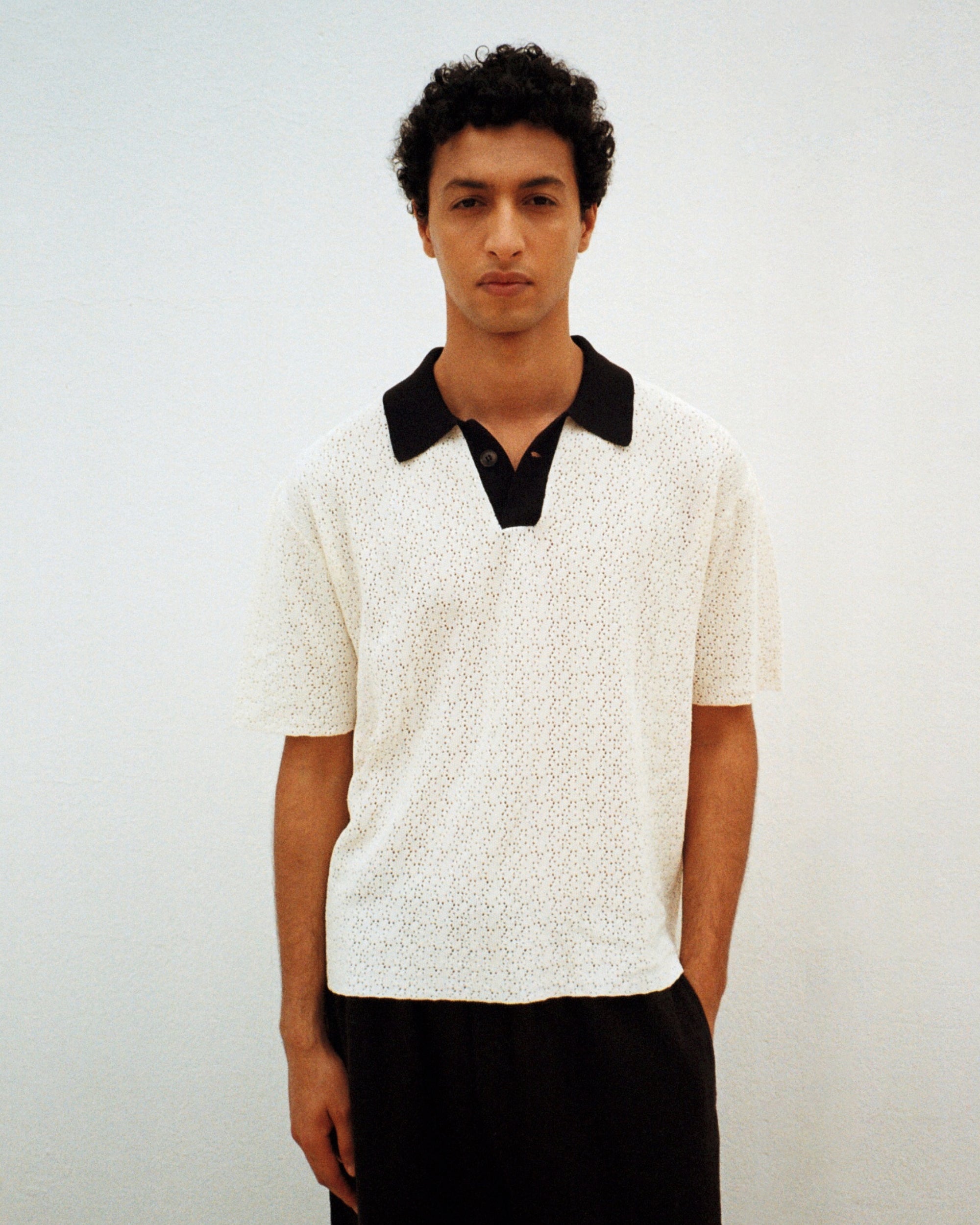 Button Through Polo Knit