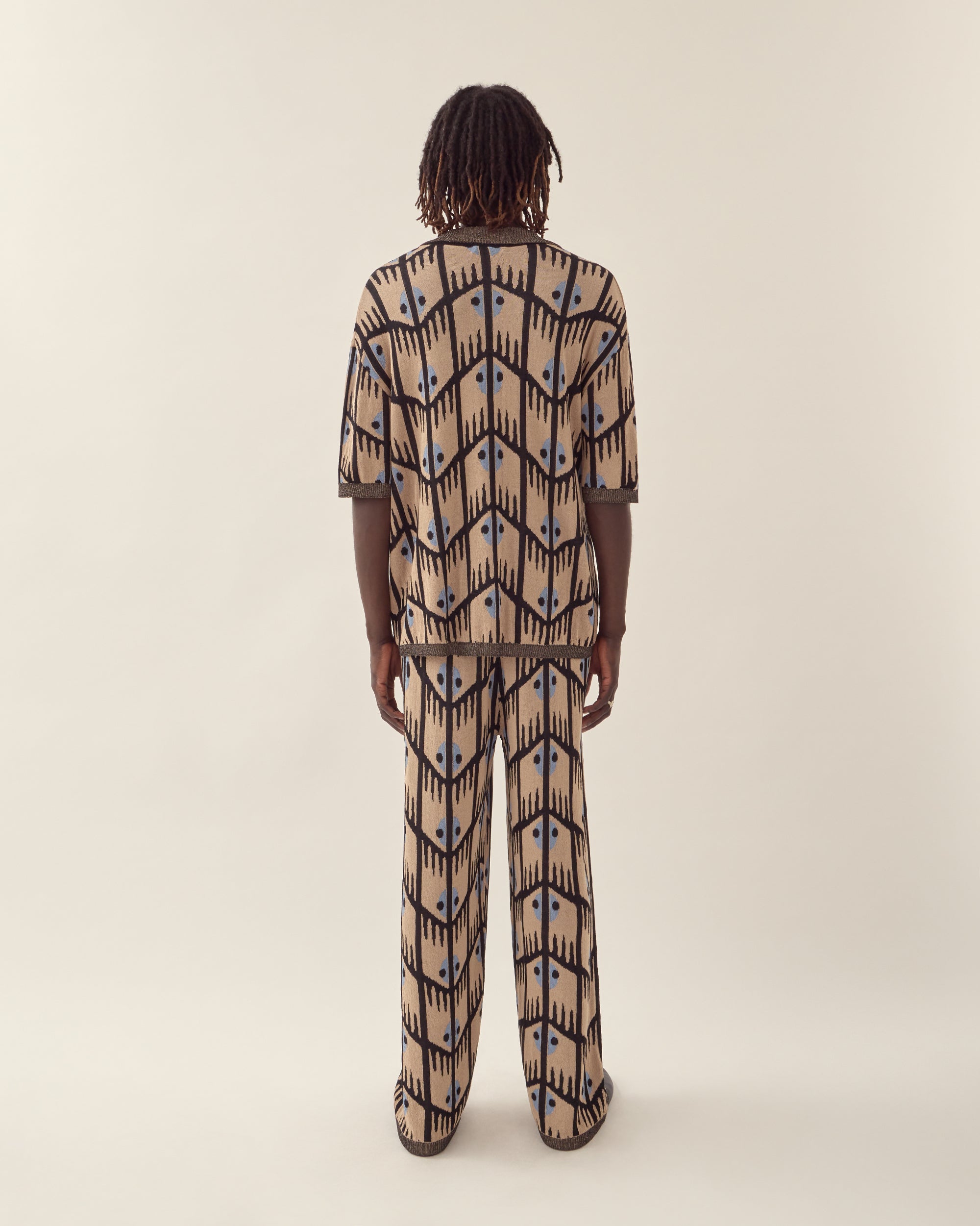 Geometric Jacquard Trouser