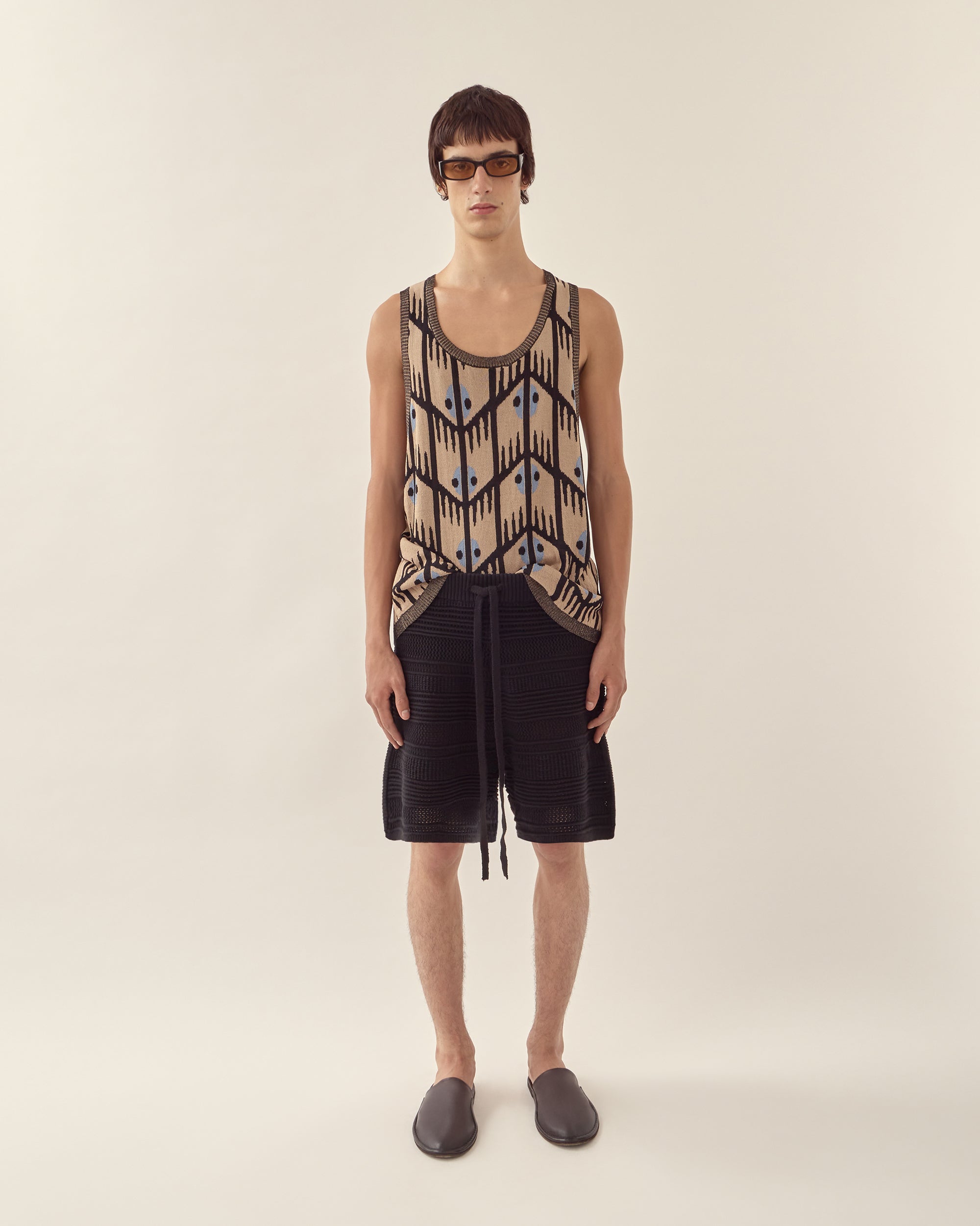 Geometric Jacquard Tank