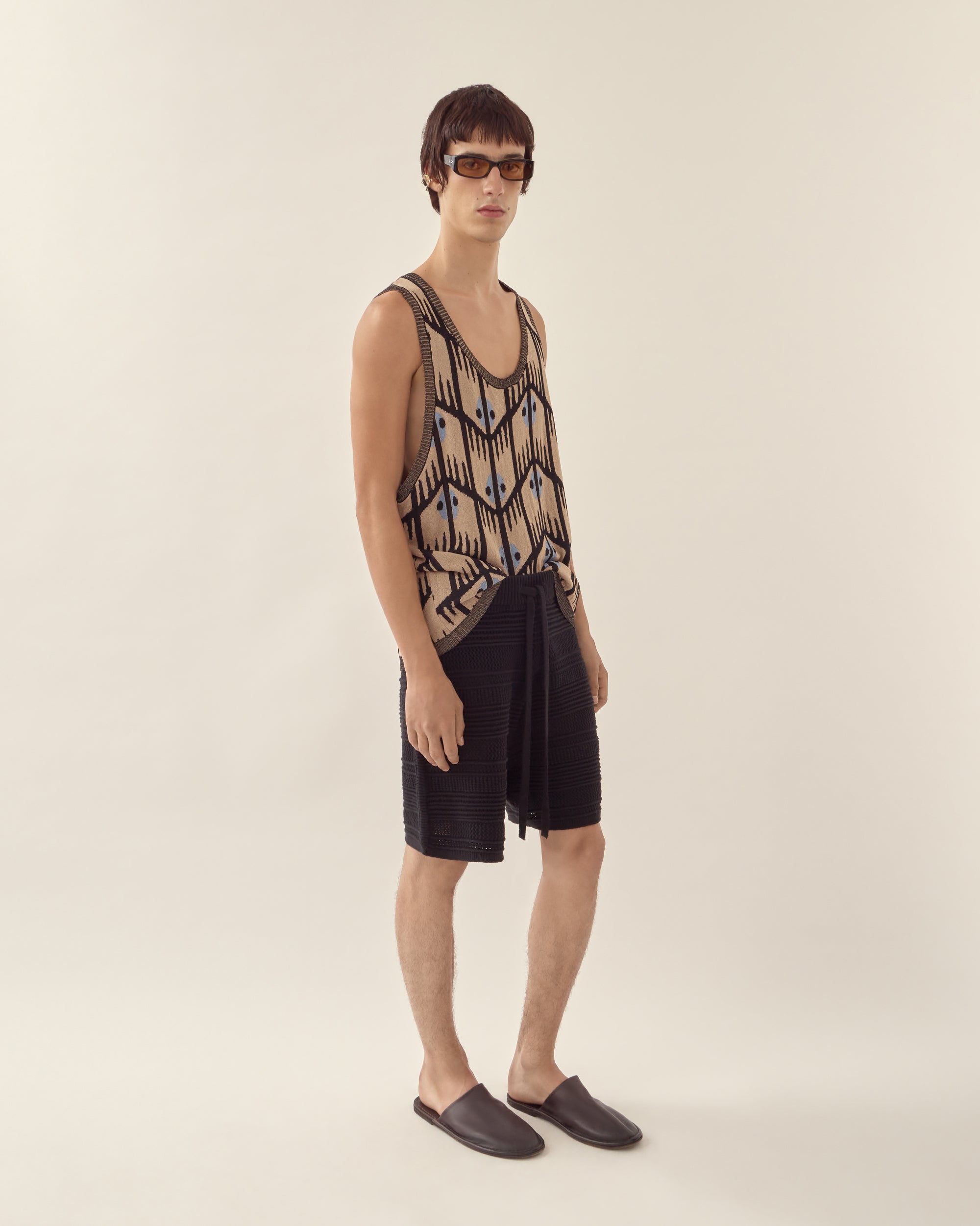 Geometric Jacquard Tank