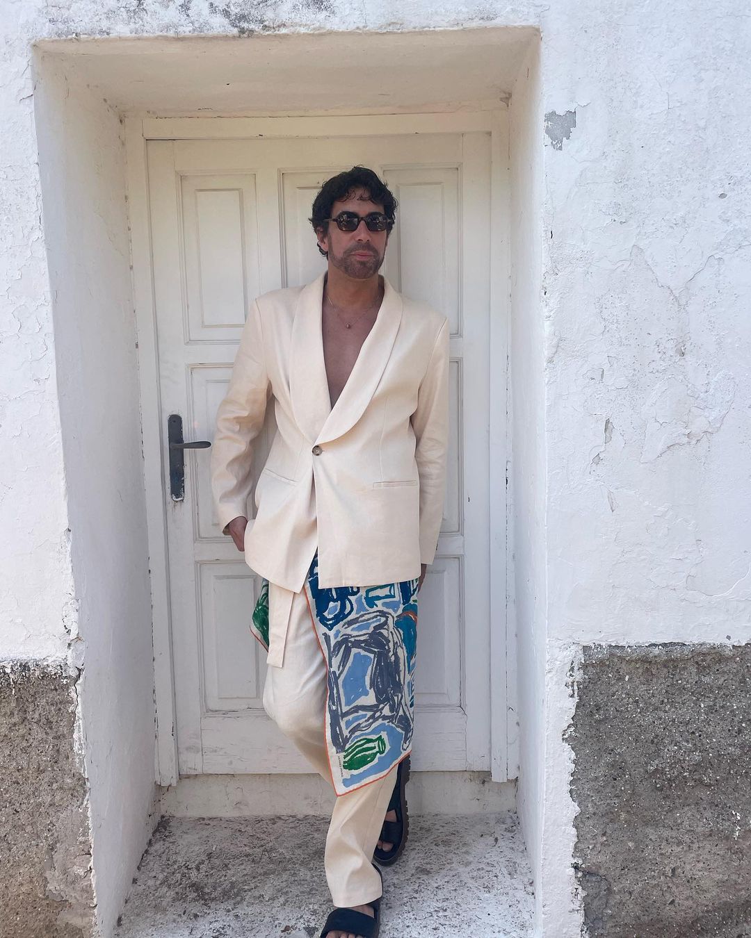 Shawl Collar Jacket Cream - COMMAS