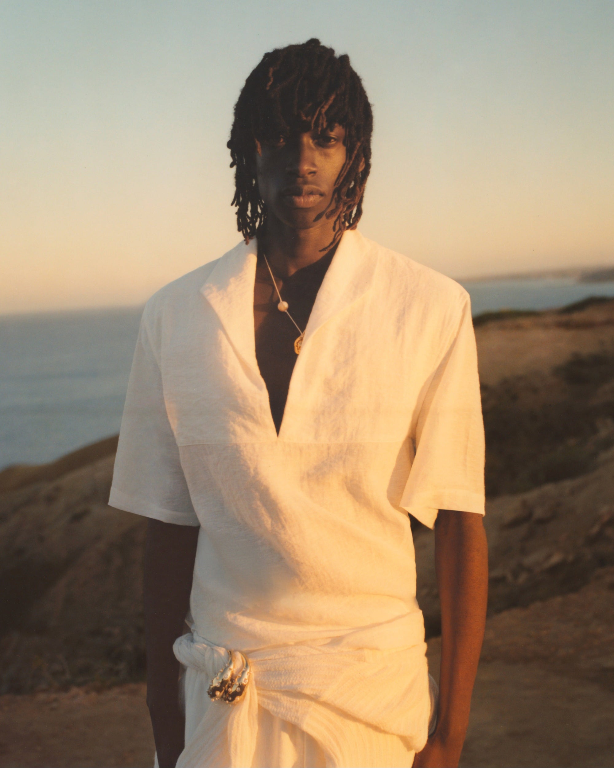 Campaign image of men's shirt.