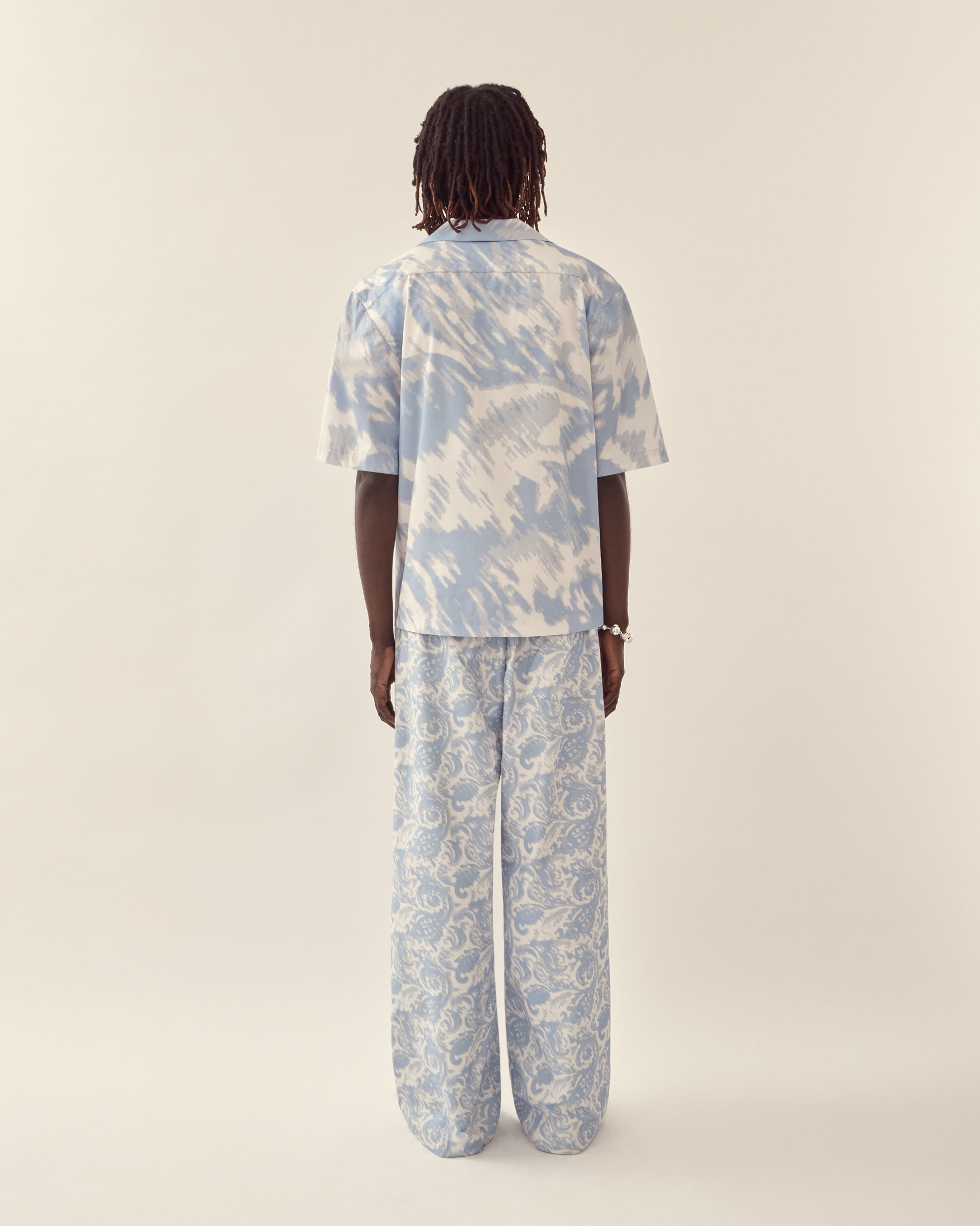 Paisley Print Camp Collar Shirt