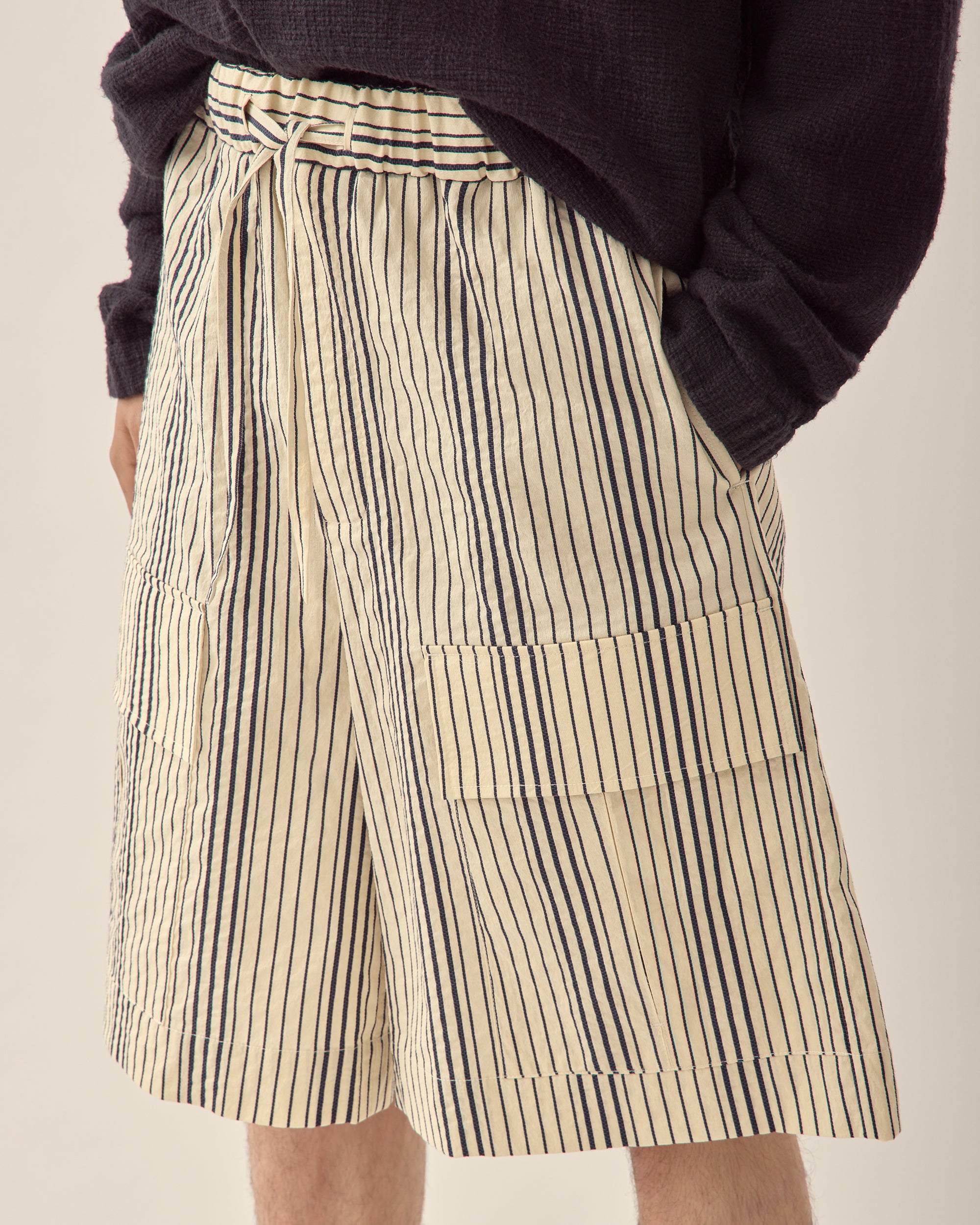 Rope Stripe Pocket Short