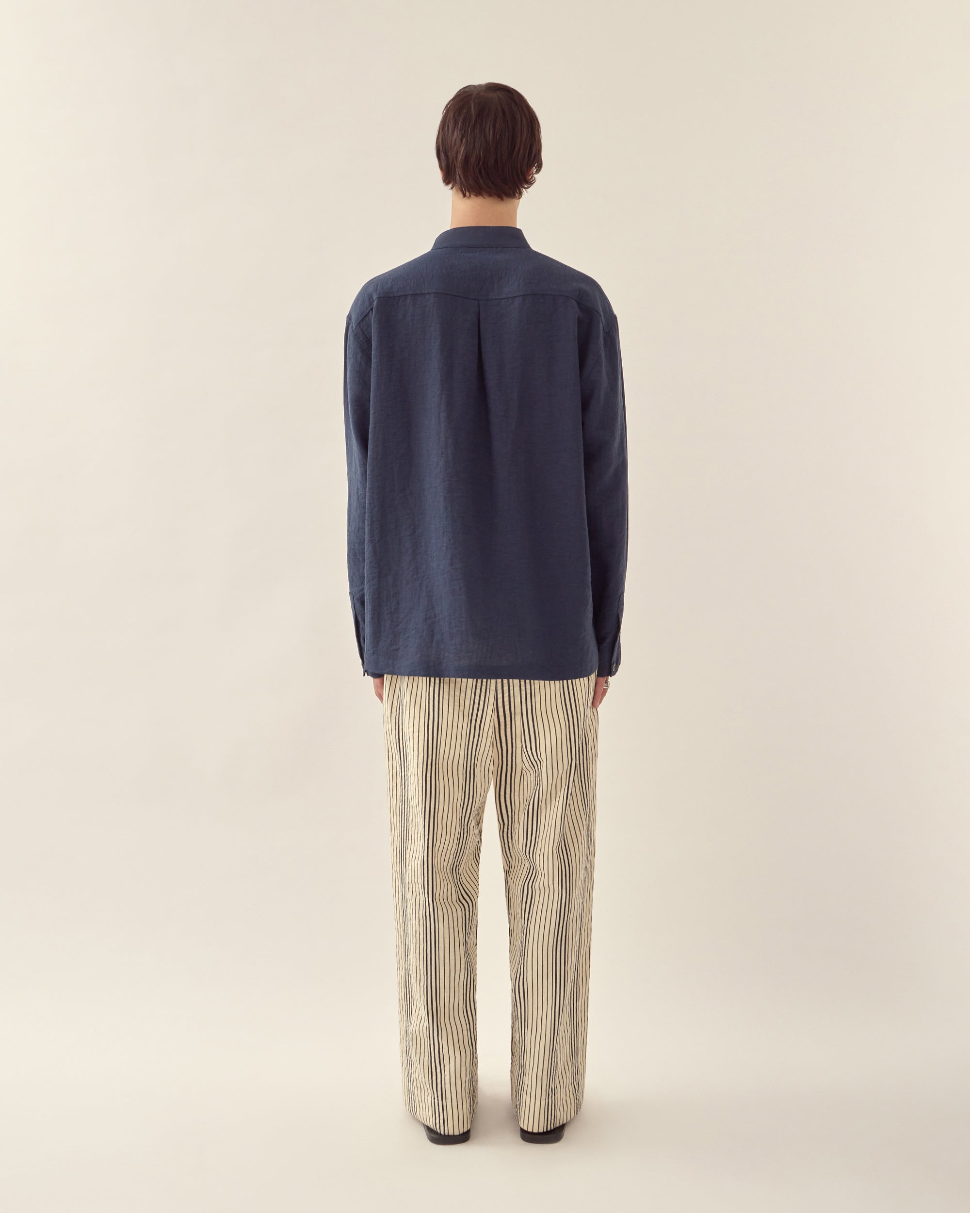 Stand Collar Long Sleeve Shirt