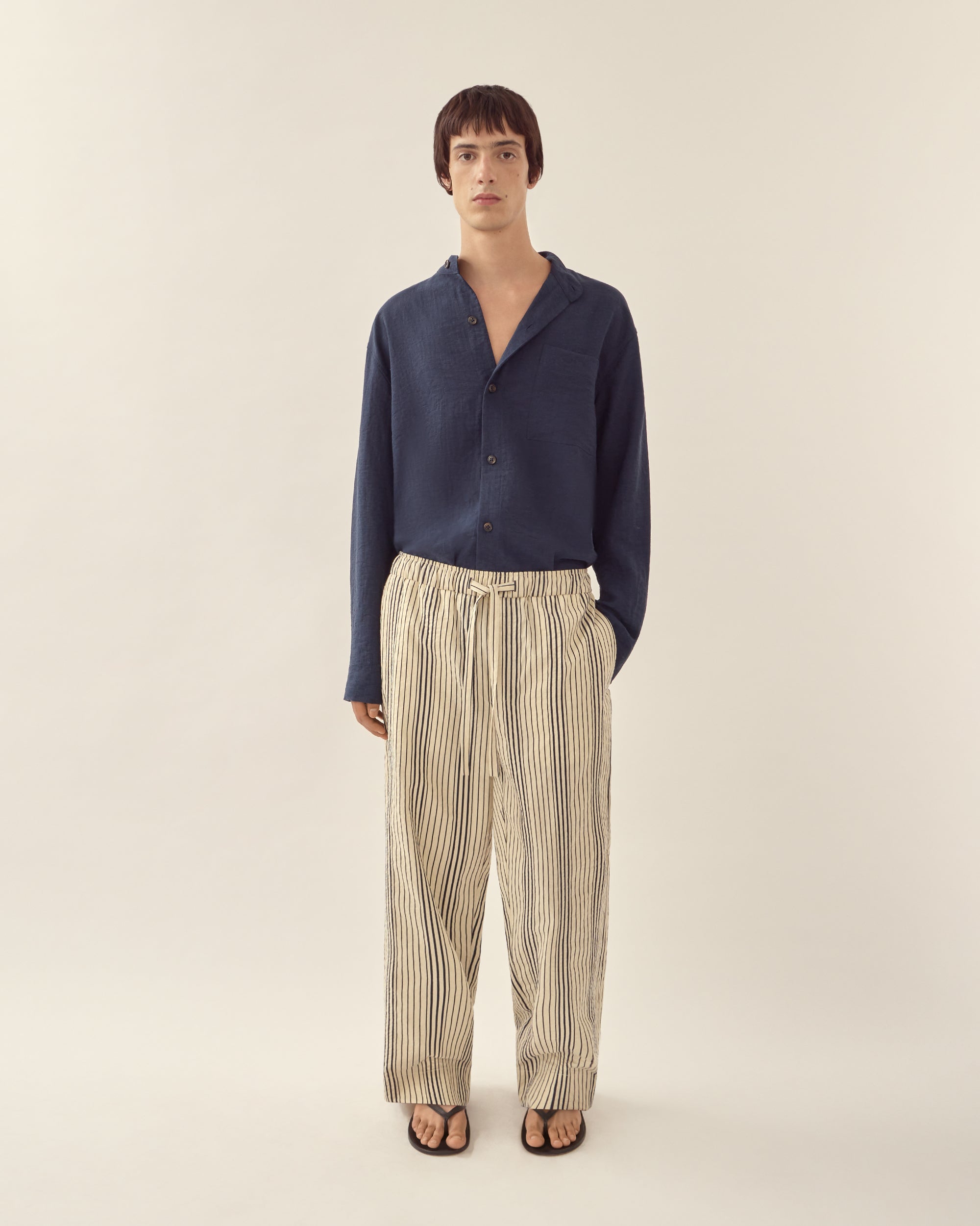 Stand Collar Long Sleeve Shirt