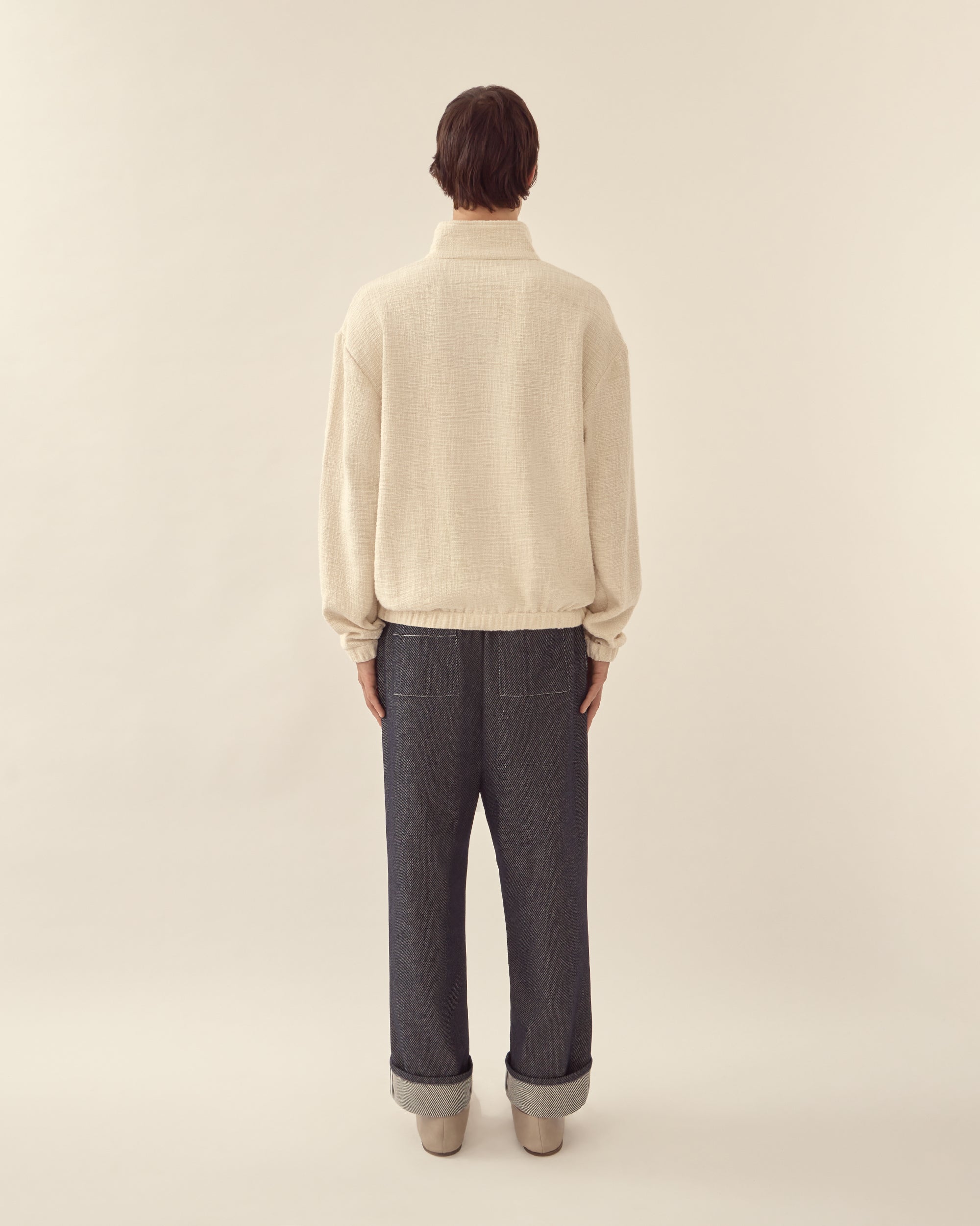 Textured Cotton Pullover
