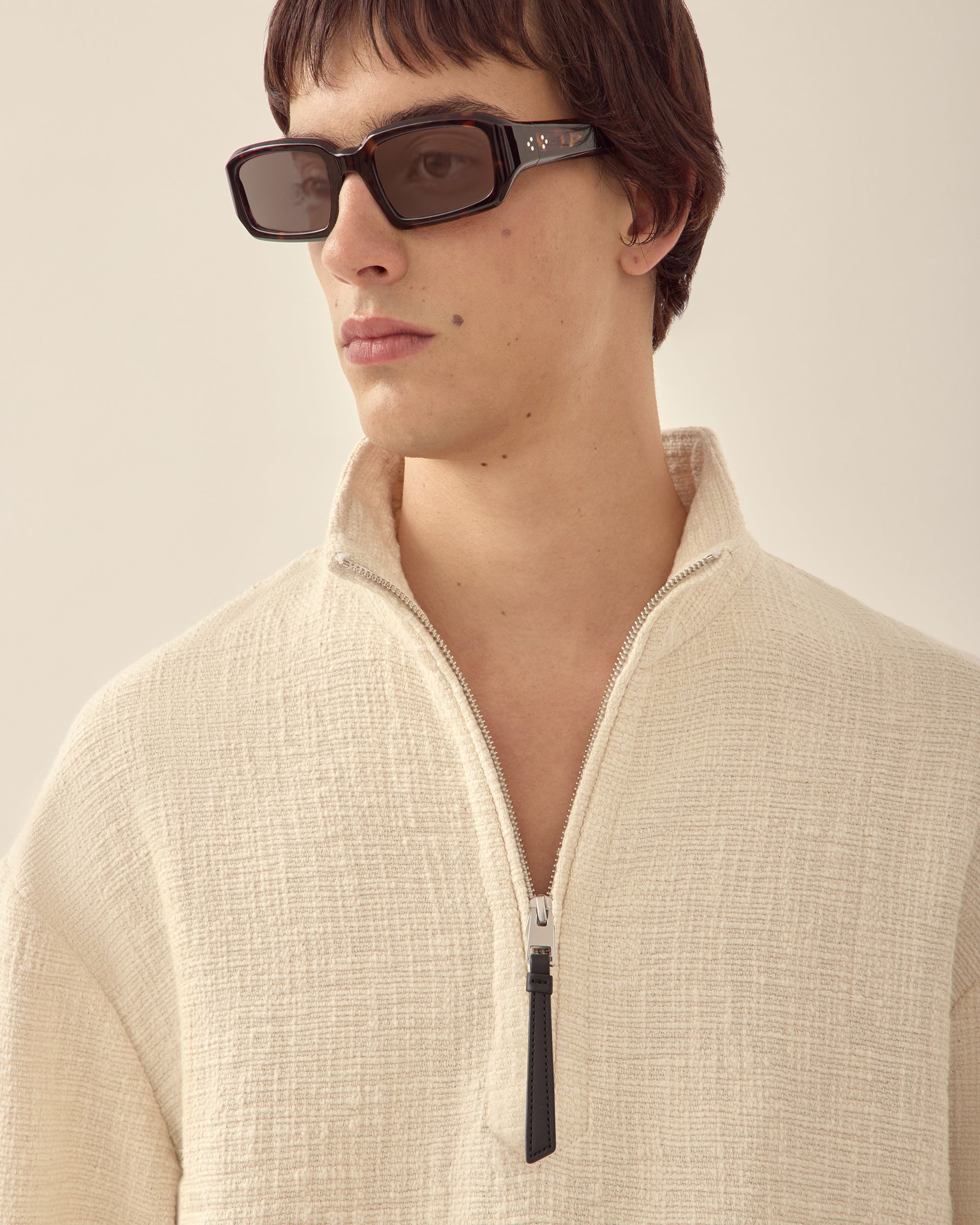 Textured Cotton Pullover