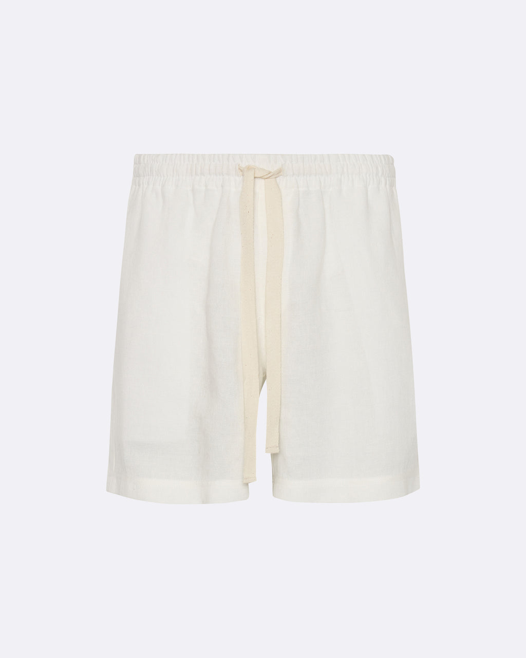 White Wide-leg linen trousers, Commas