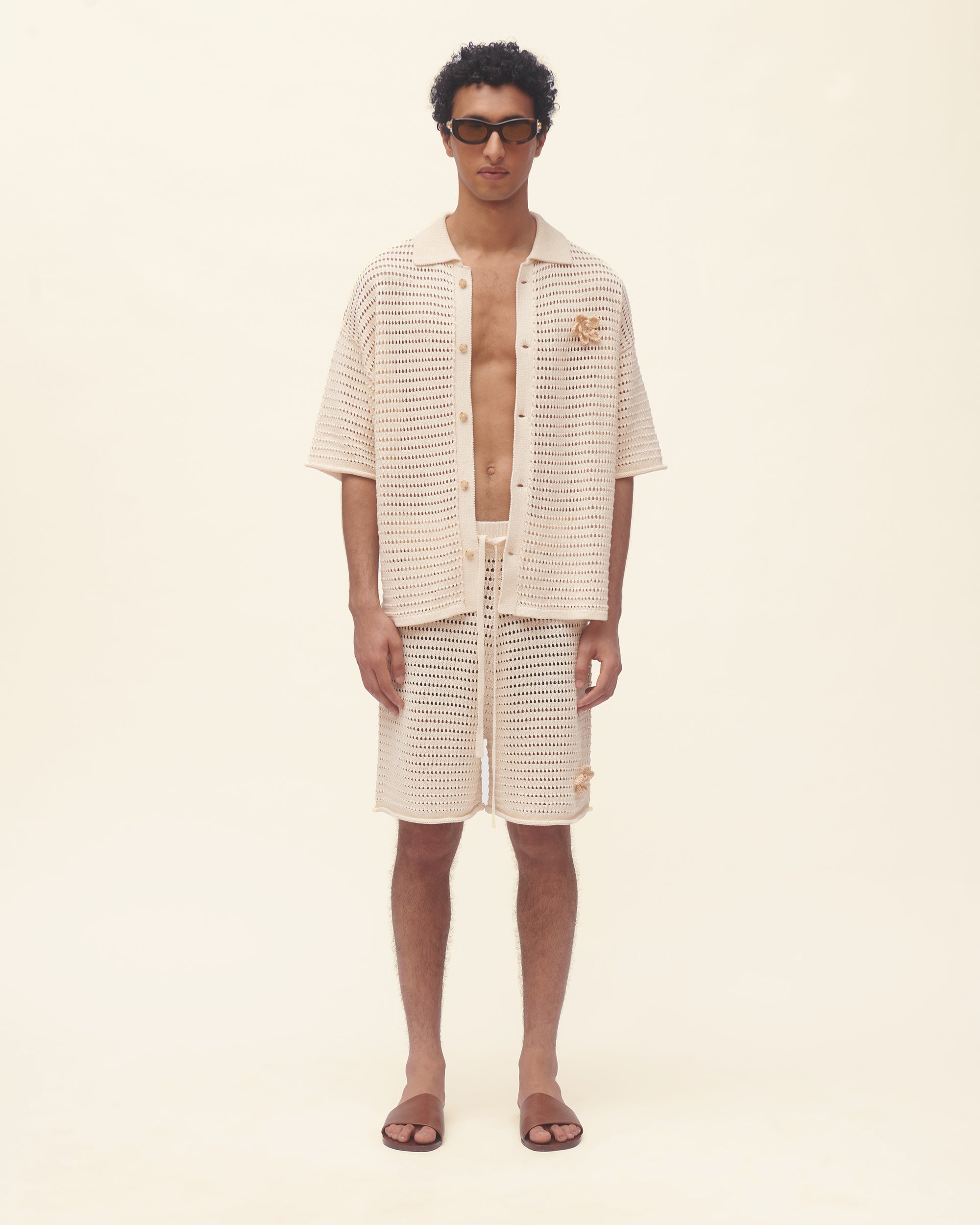 Crochet Flower Shorts