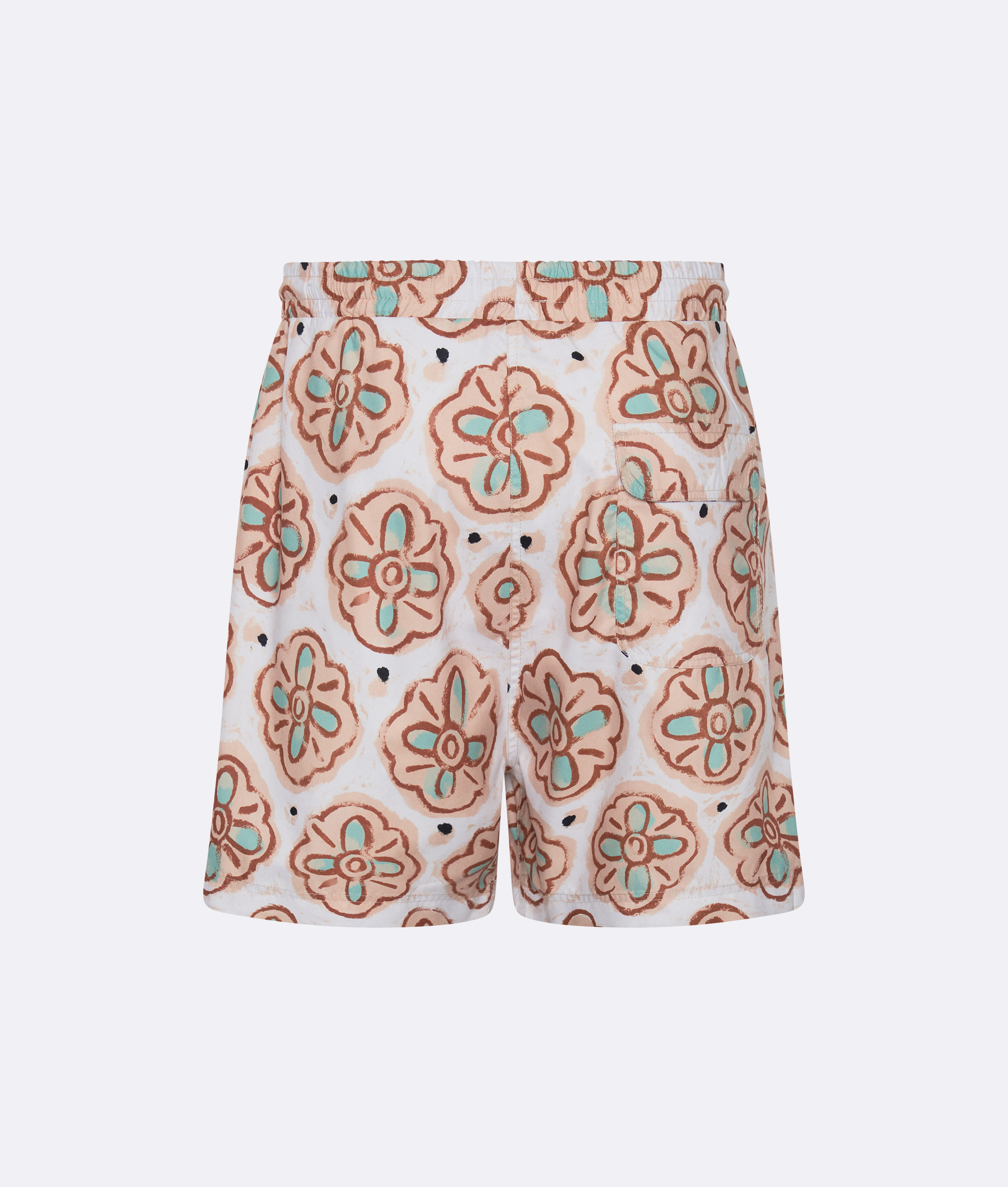 Painted Flower Long Swim Short - COMMAS 