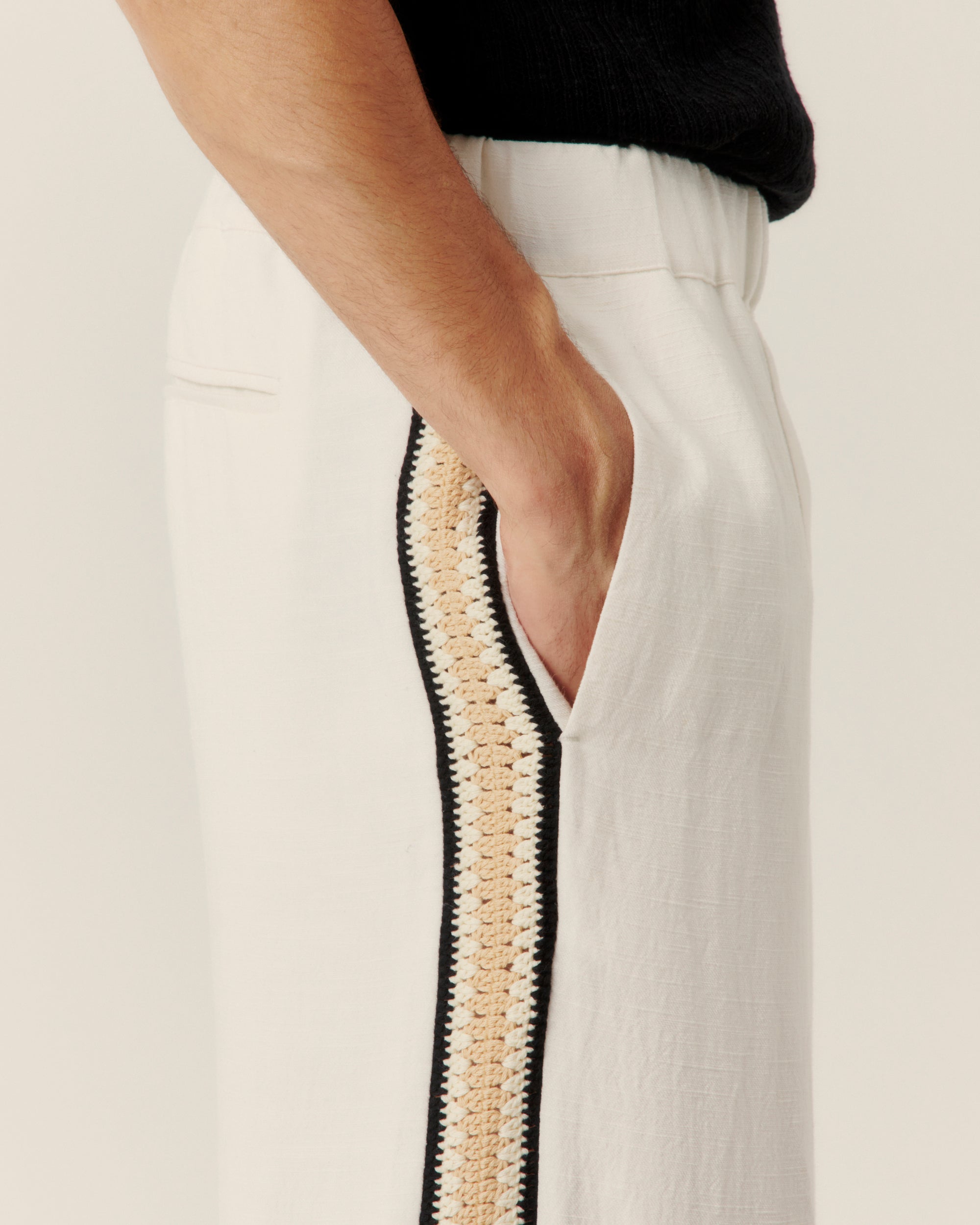 Hand Crochet Trim Trouser