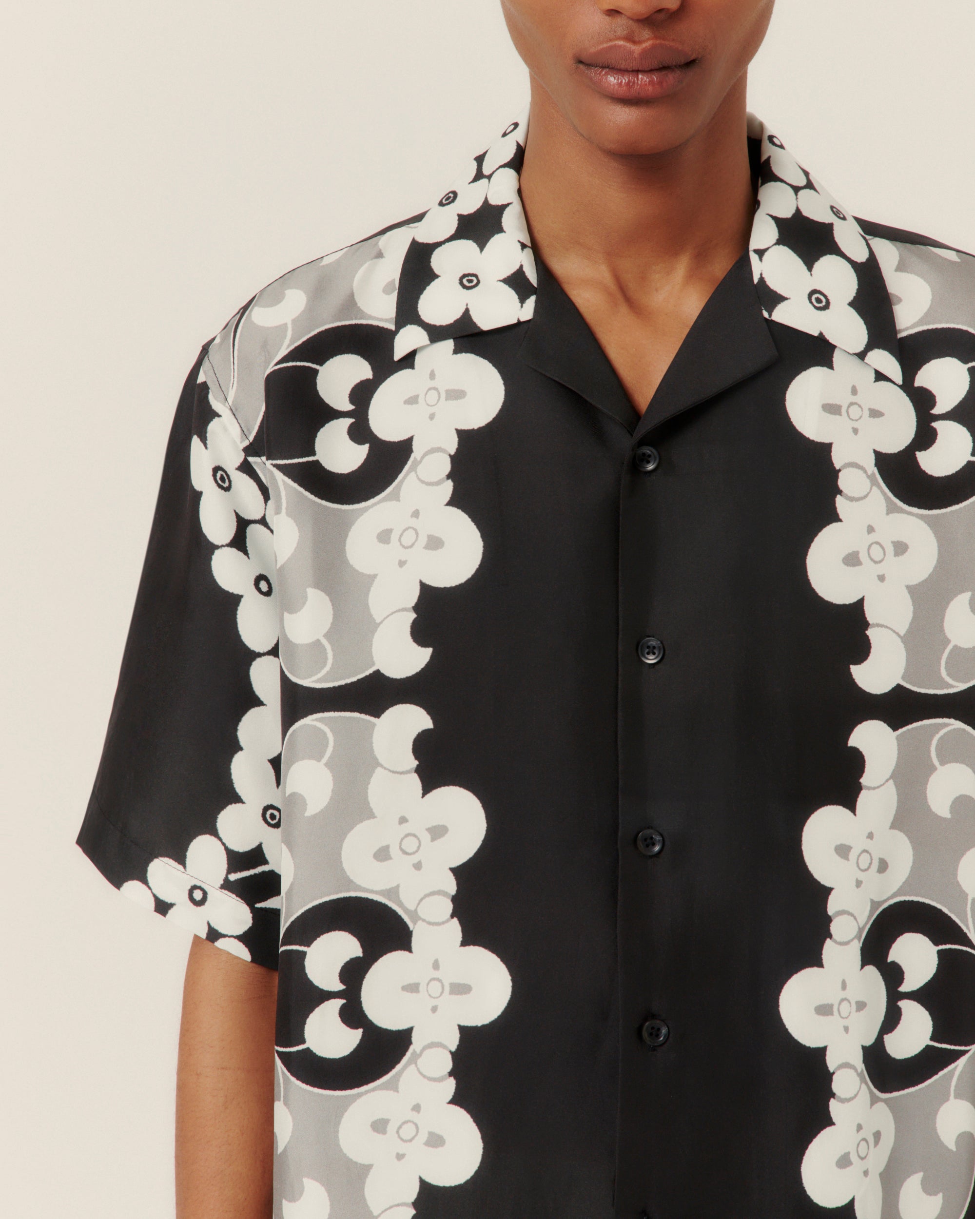 Paradise Floral Silk Camp Collar Shirt