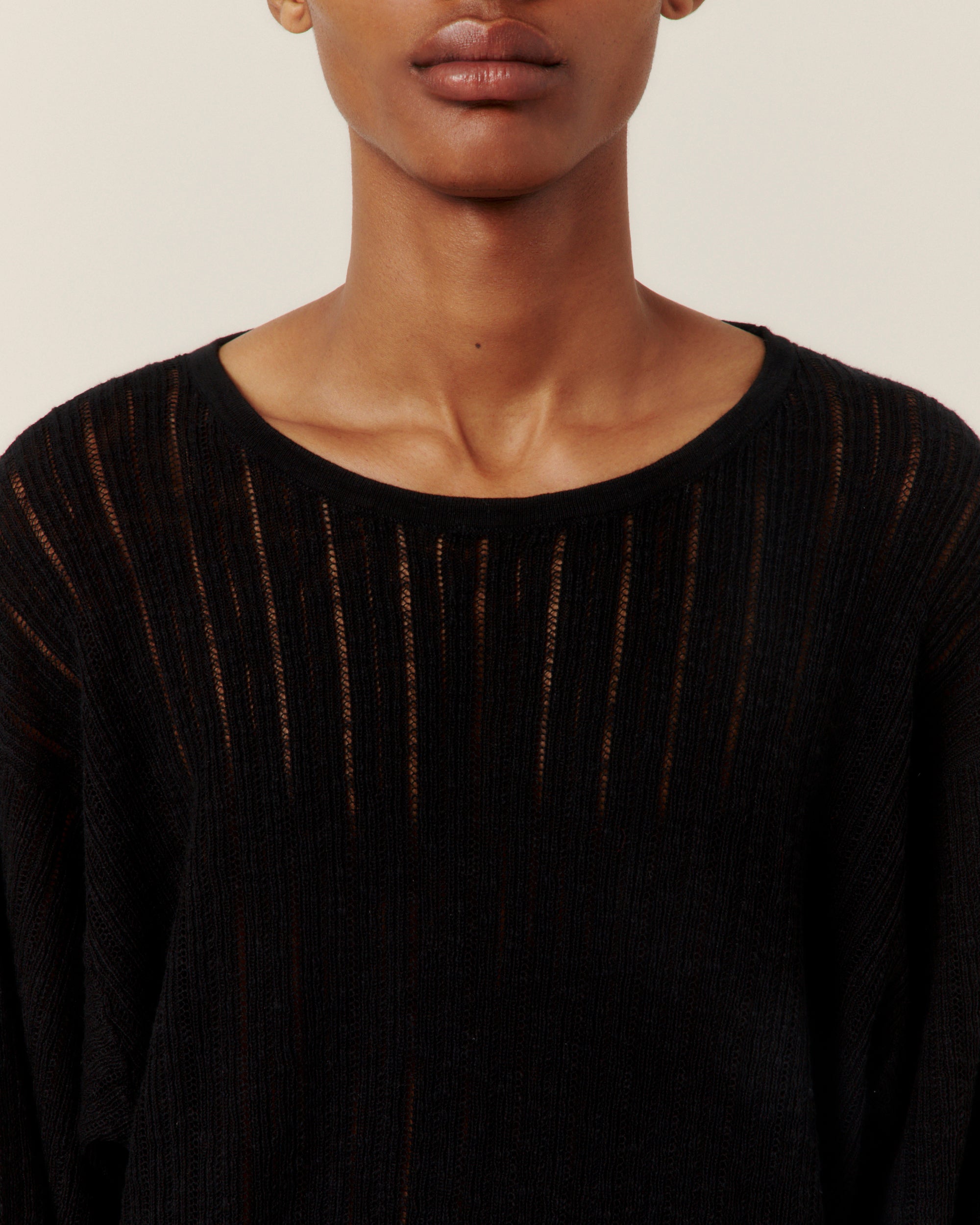 Pointelle Knit Sweater