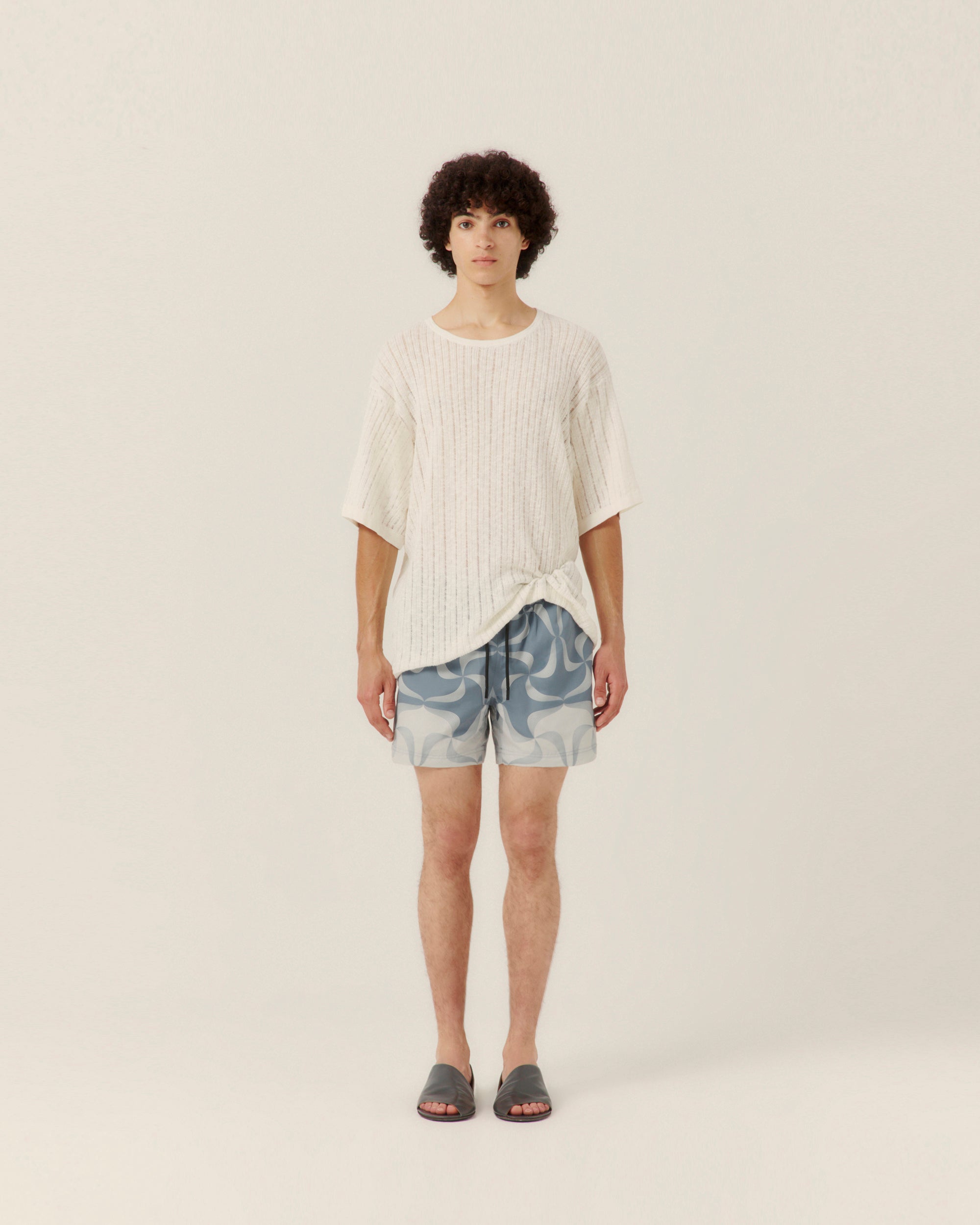 Pointelle Knit T-Shirt