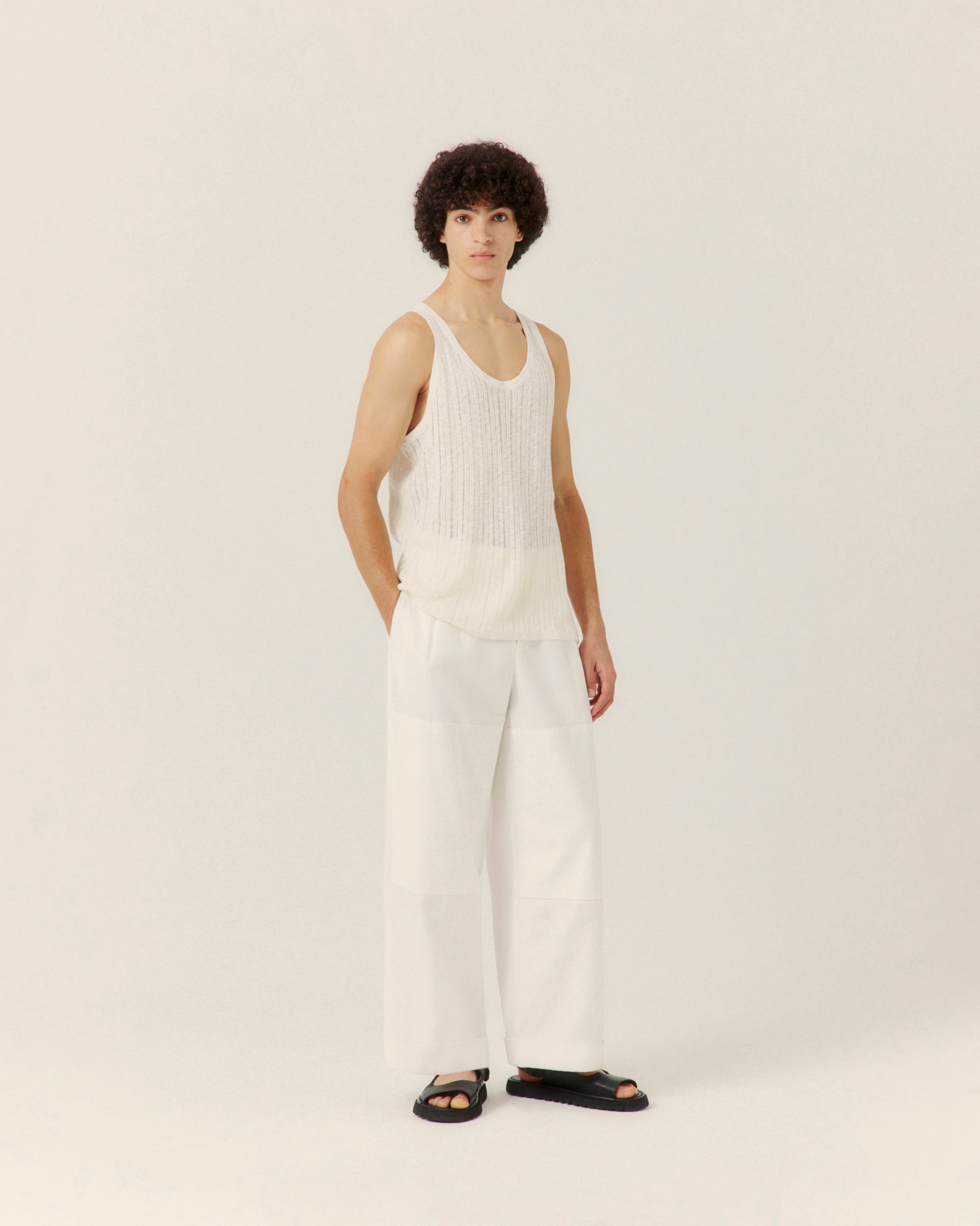 Pointelle Knit Tank