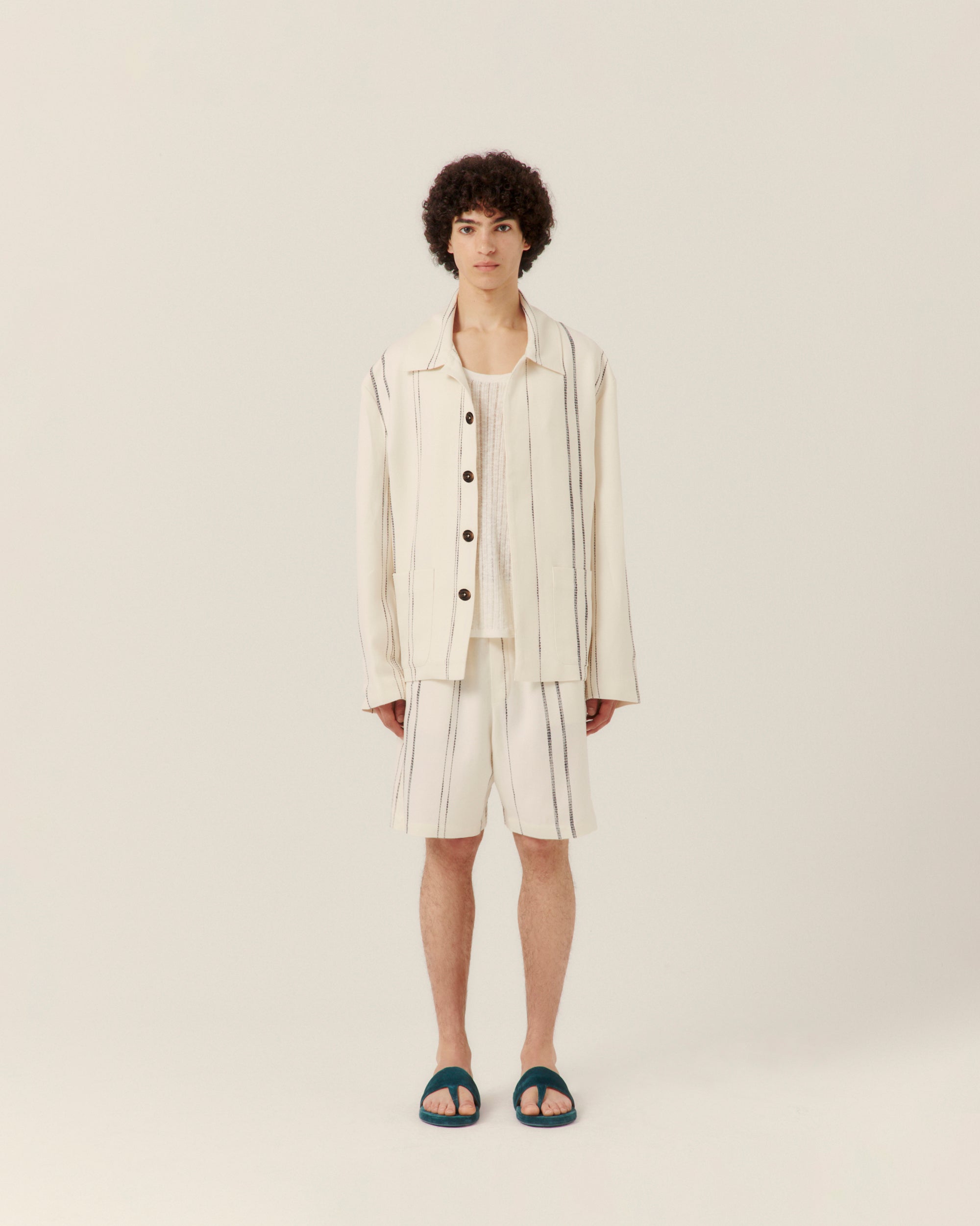 Woven Stripe Resort Jacket